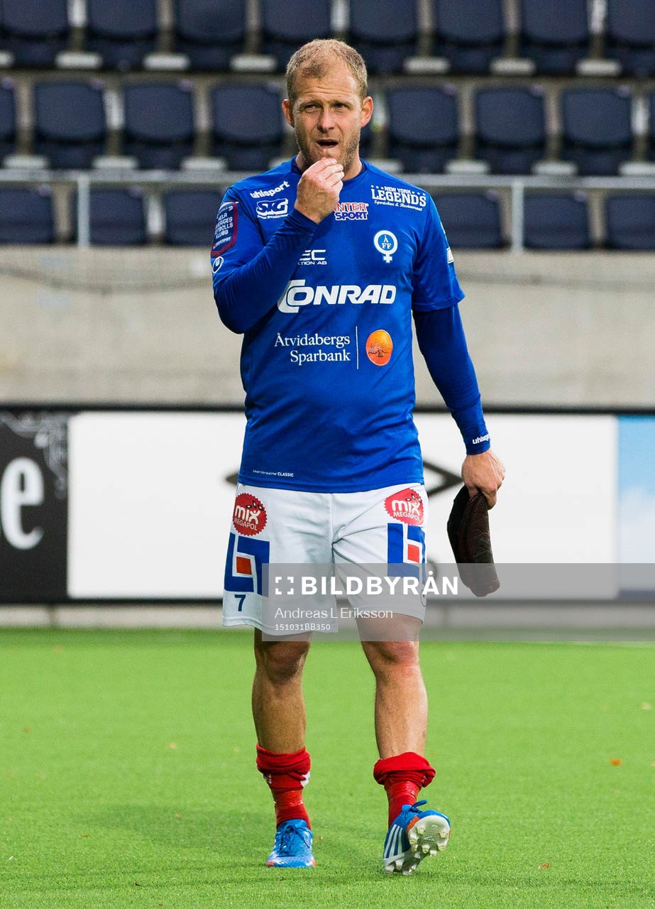 Åtvidabergs Kristian Bergström ser deppig ut