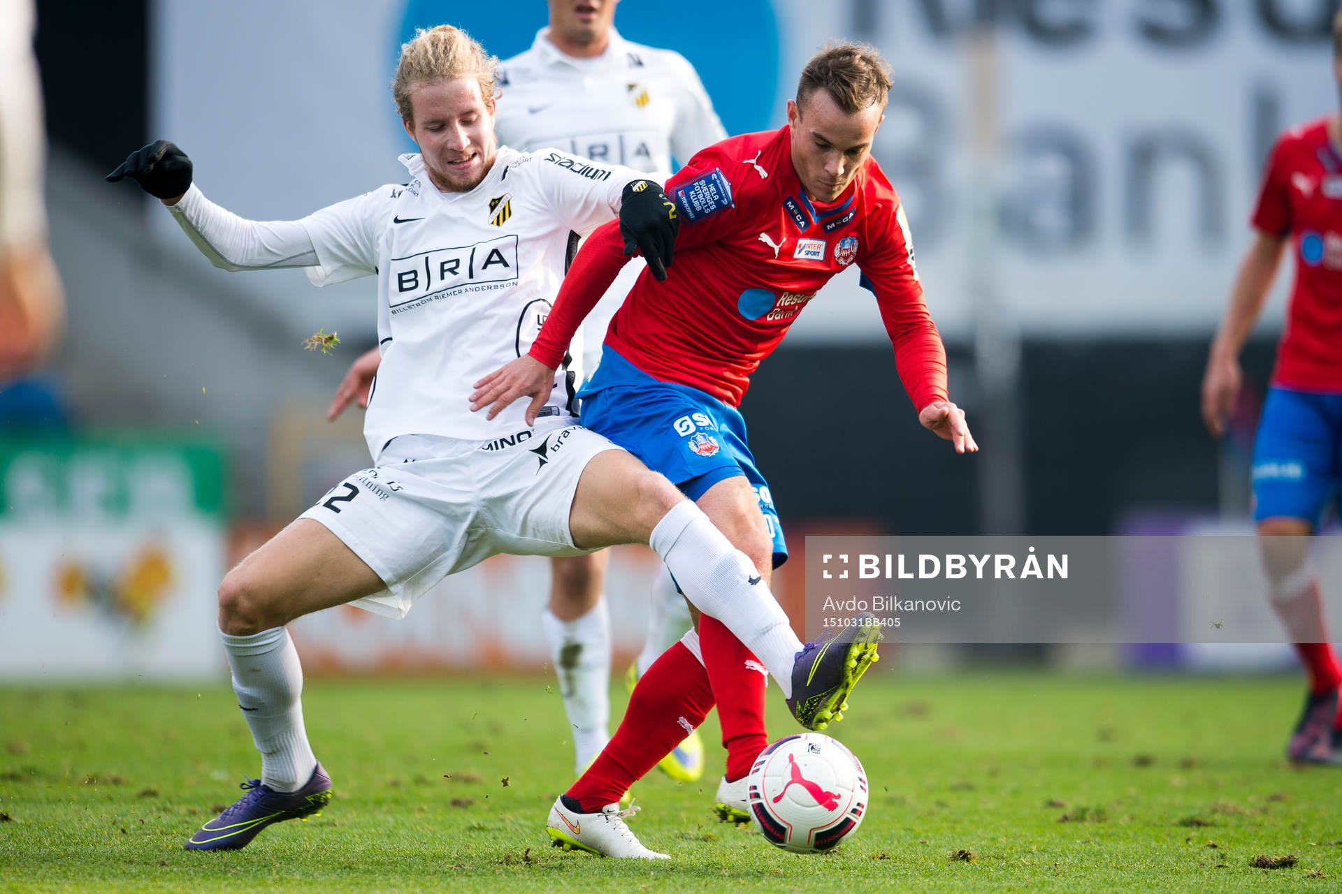 Häckens Samuel Gustafson och Helsingborgs Anton Wede