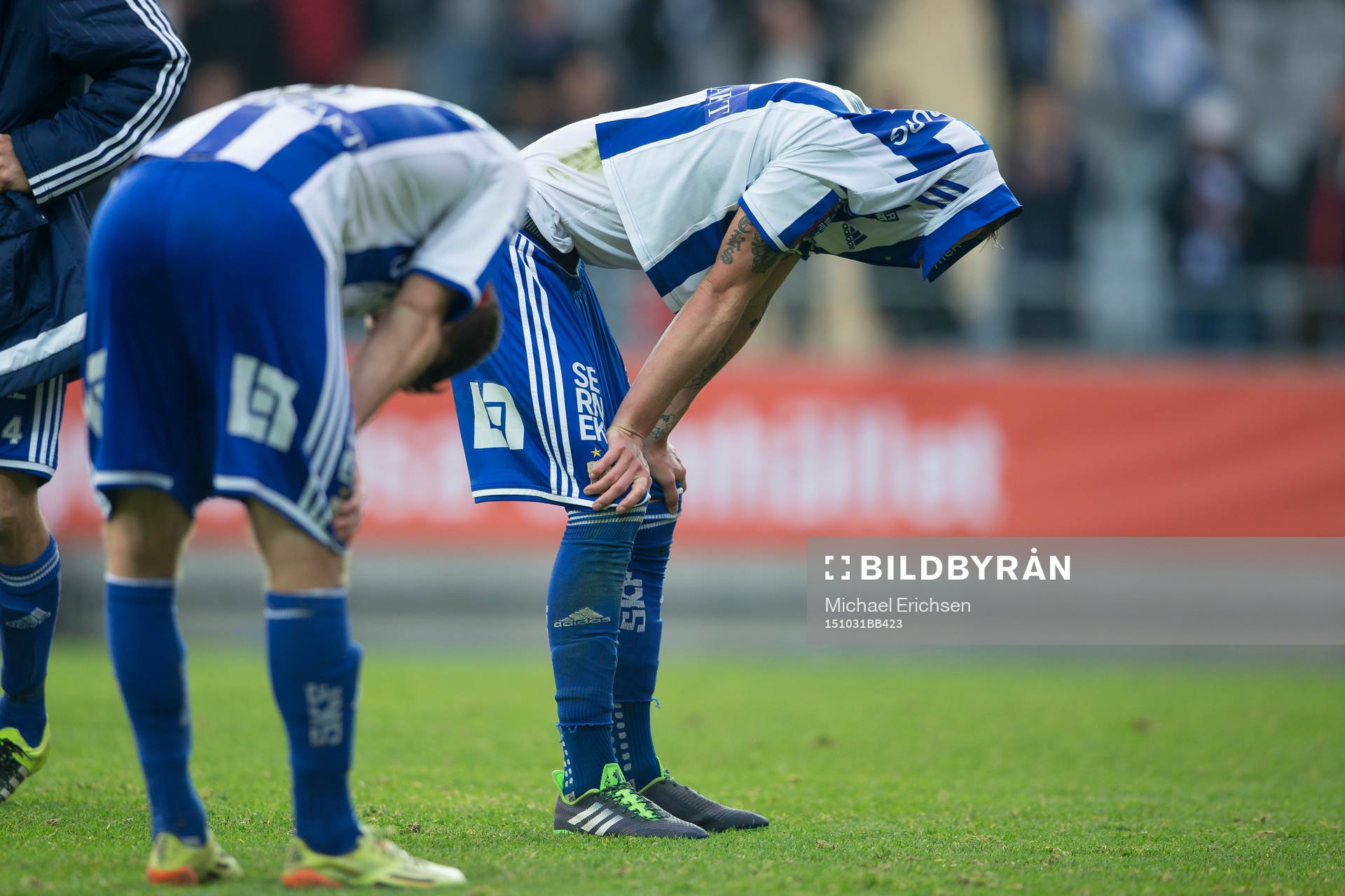 IFK Göteborgs Emil Salomonsson och Sören Rieks deppar