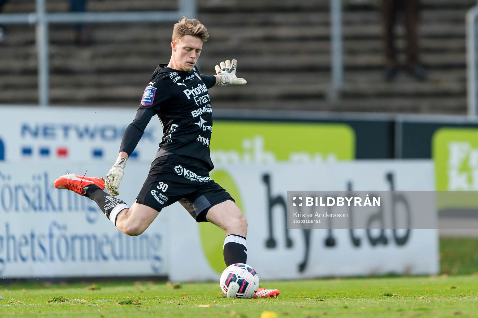 Halmstads målvakt Malkolm Nilsson