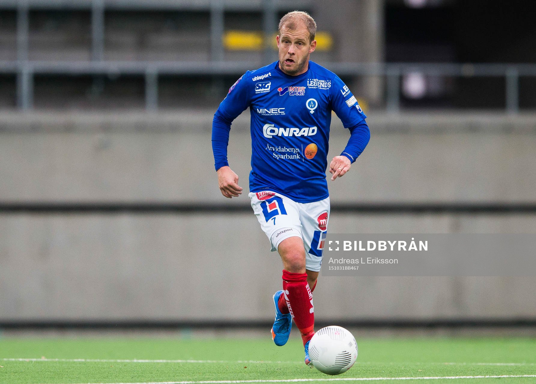 Åtvidabergs Kristian Bergström med bollen