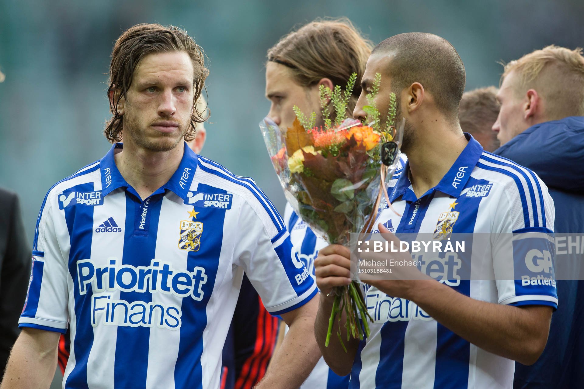 IFK Göteborgs Gustav Svensson och Haitam Aleesami deppar