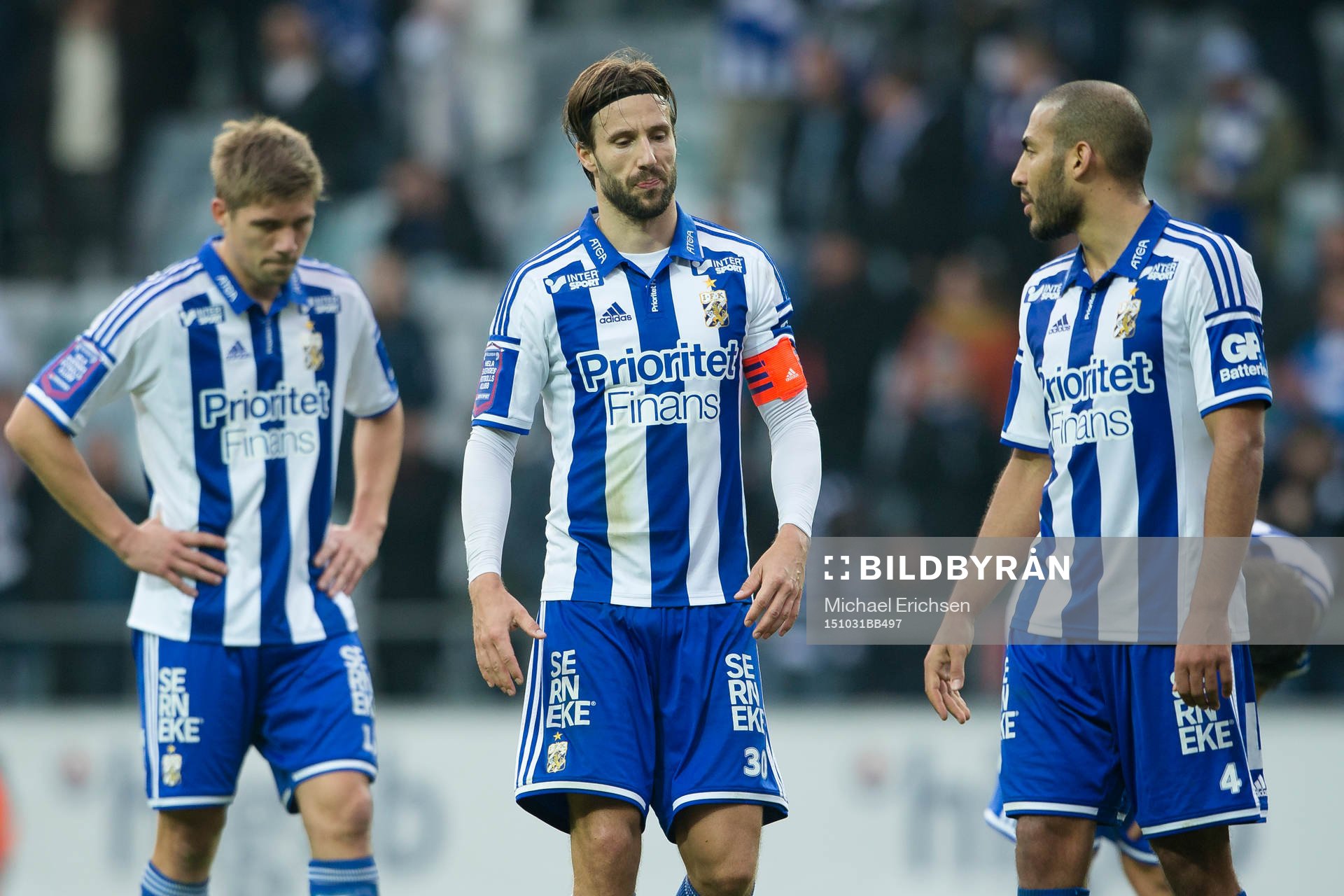 IFK Göteborgs Mikael Boman, Mattias Bjärsmyr och Haitam