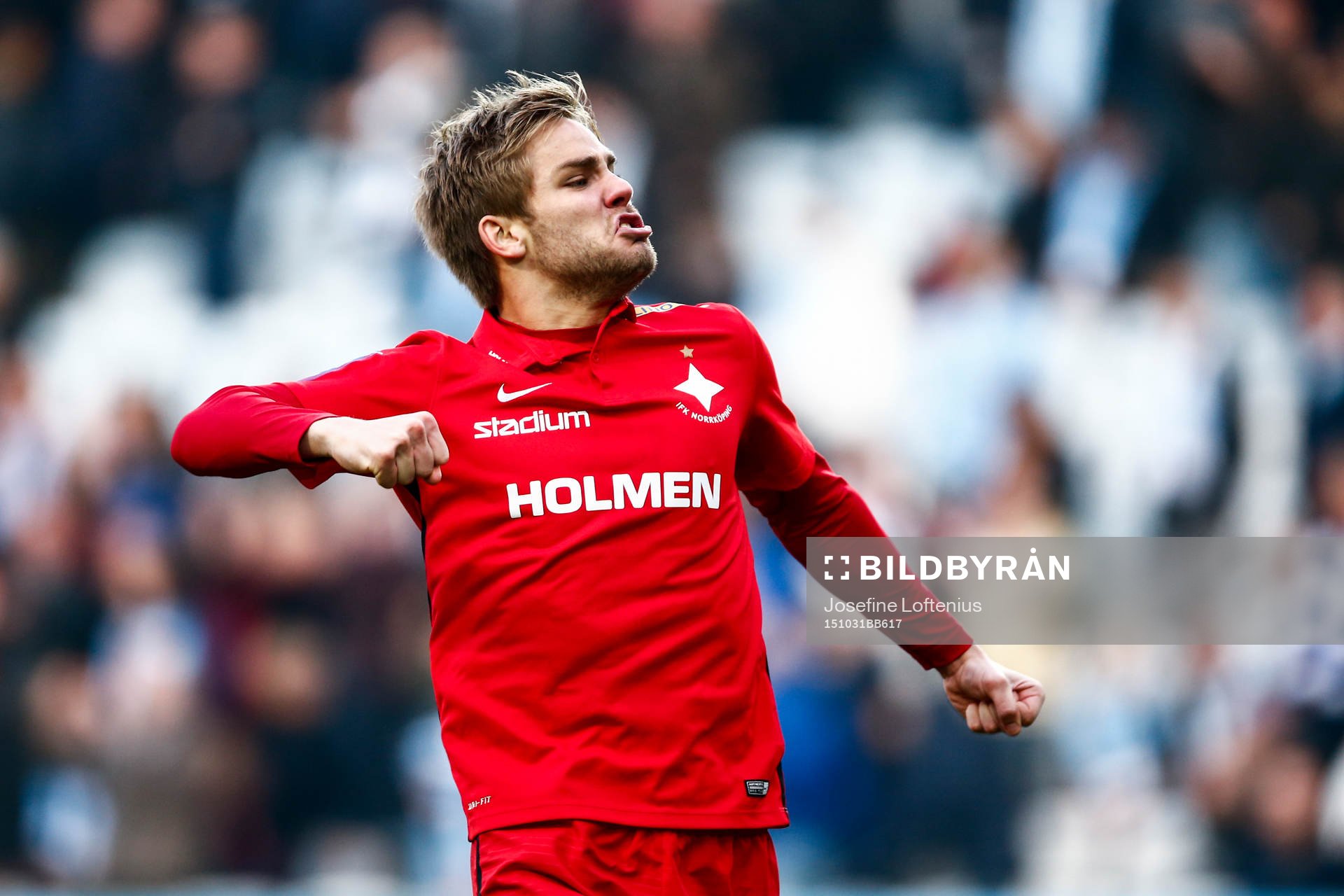 Norrköpings Christoffer Nyman jublar