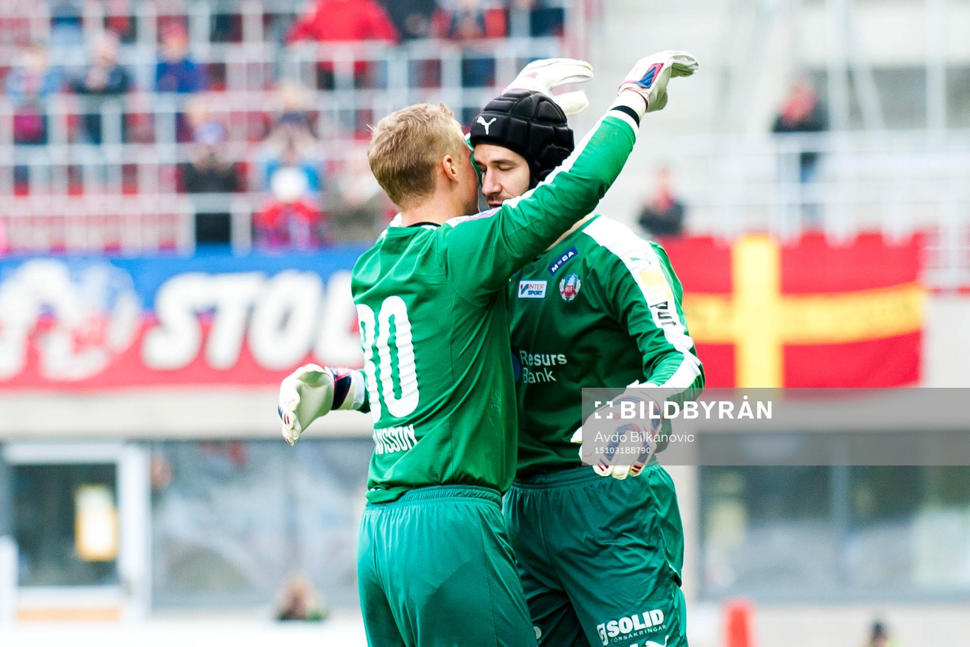 Helsingborgs målvakt Pär Hansson bytes ut till målvakt