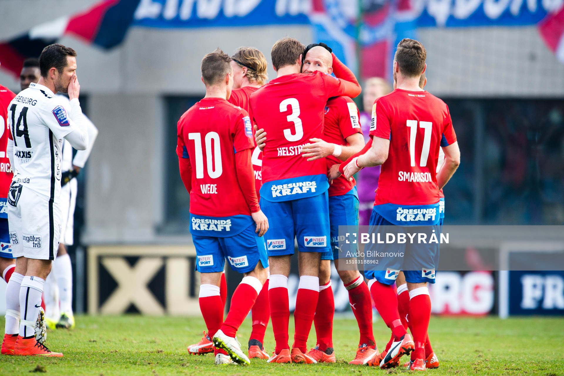 Helsingborgs Mattias Lindström bytts ut