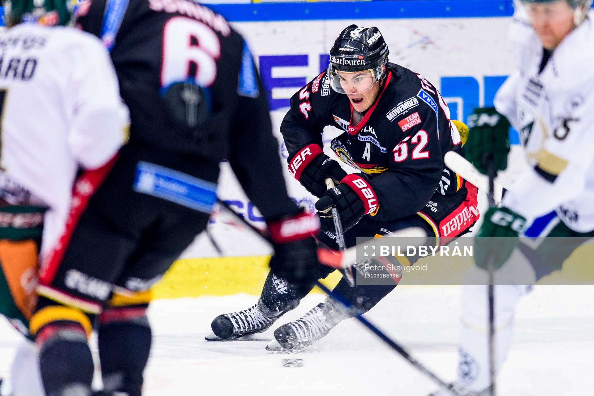 Luleås Karl Fabricius med pucken