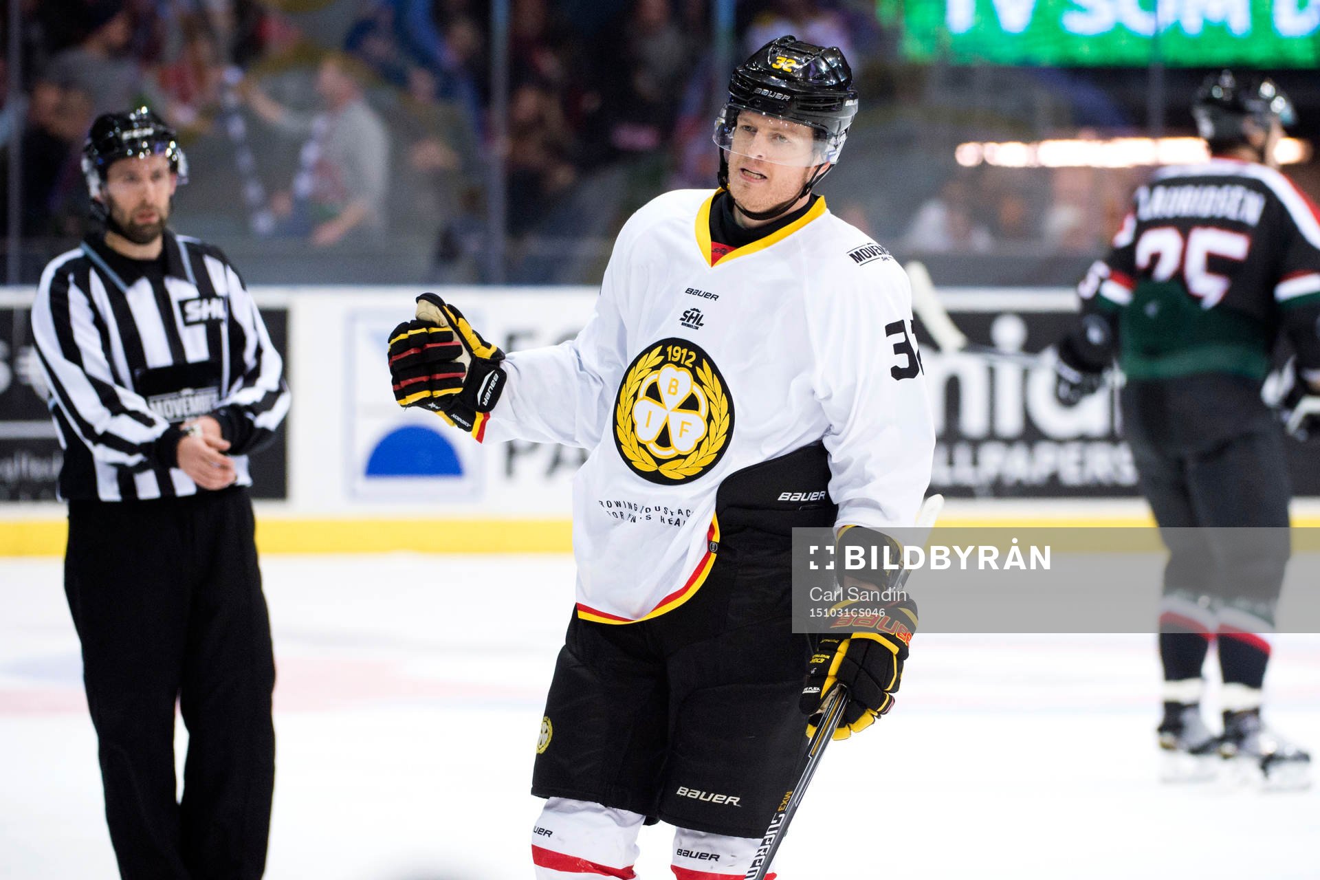 Brynäs Nick Johnson jublar