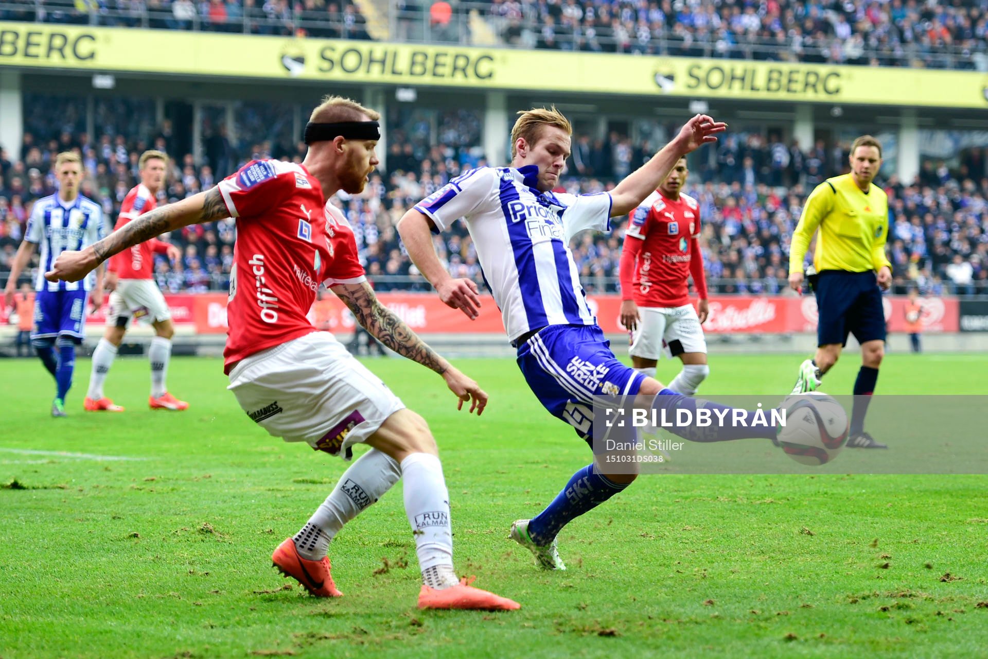 Kalmars Marcus Nilsson och IFK Göteborgs Gustav Engvall