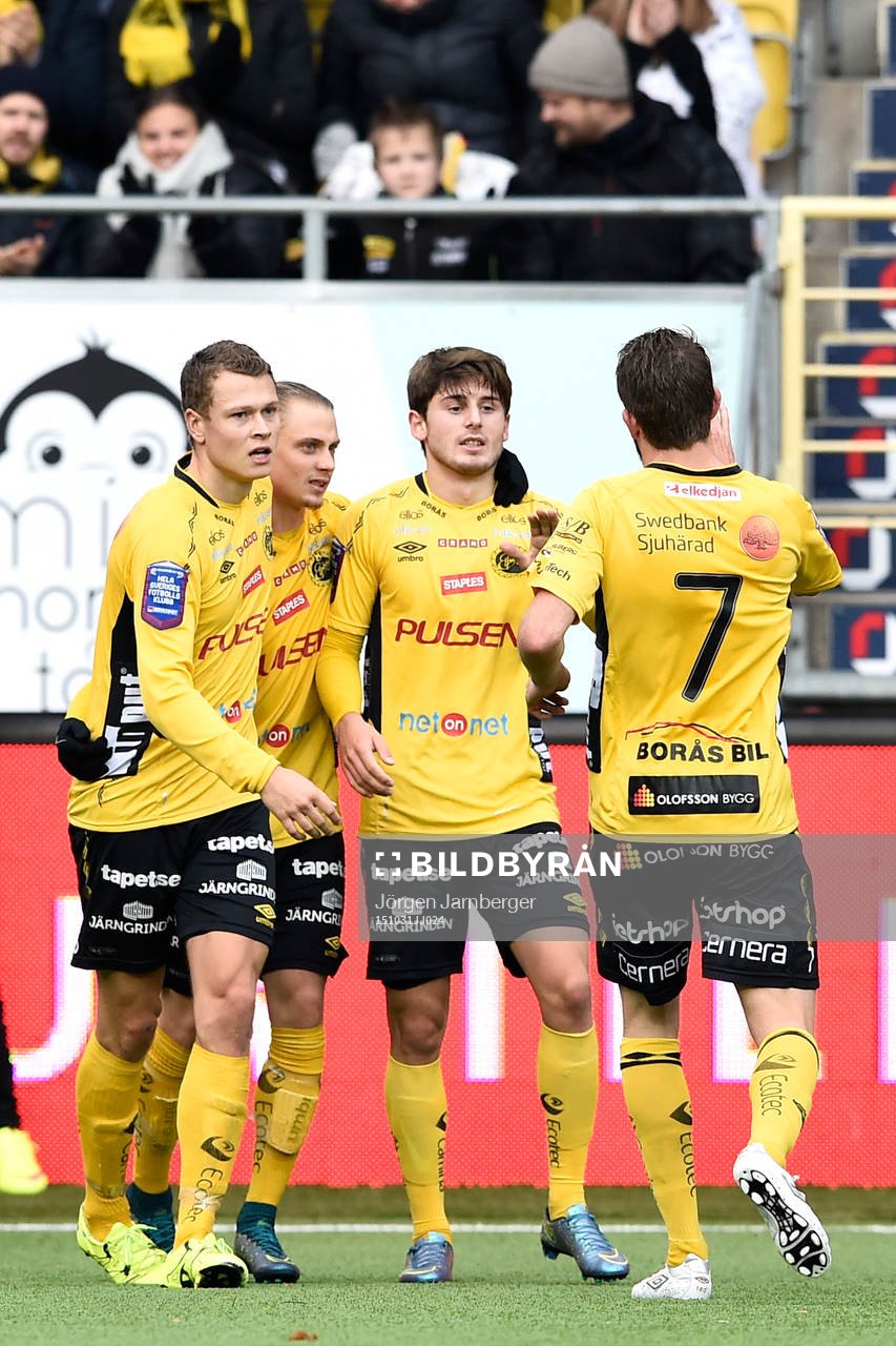 Elfsborgs Arber Zeneli jublar