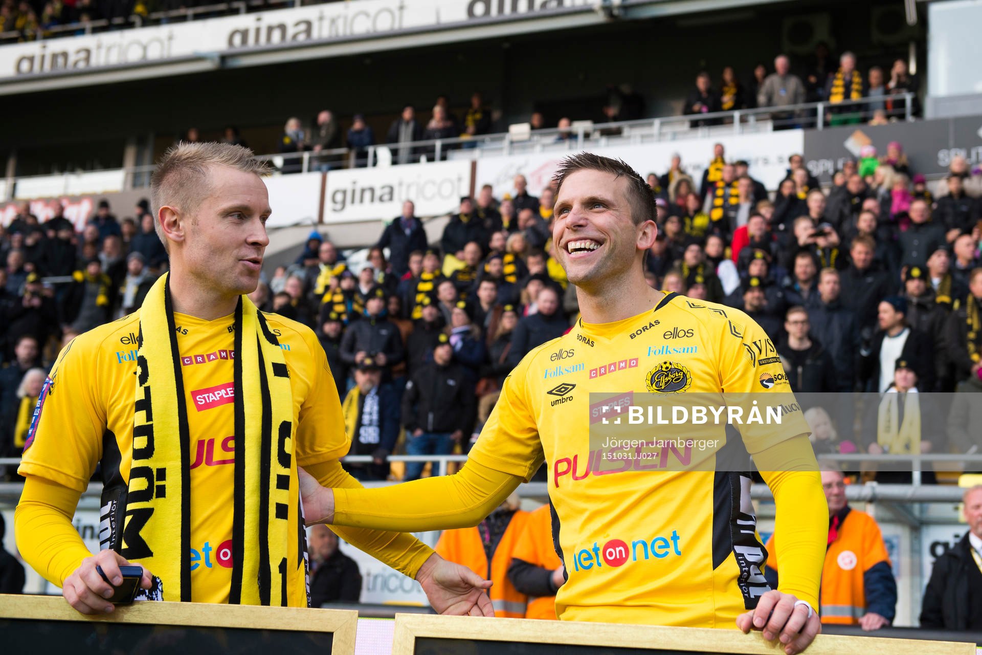 Elfsborgs Andreas Klarström och Anders Svensson vid