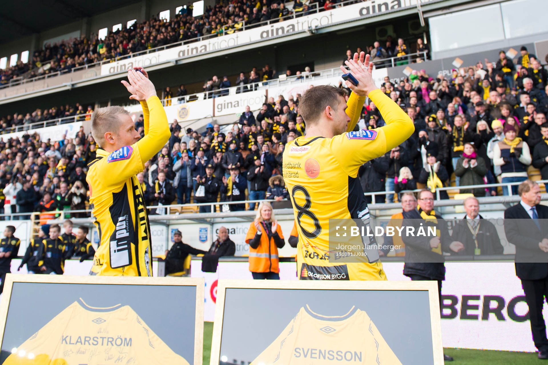 Elfsborgs Andreas Klarström och Anders Svensson vid