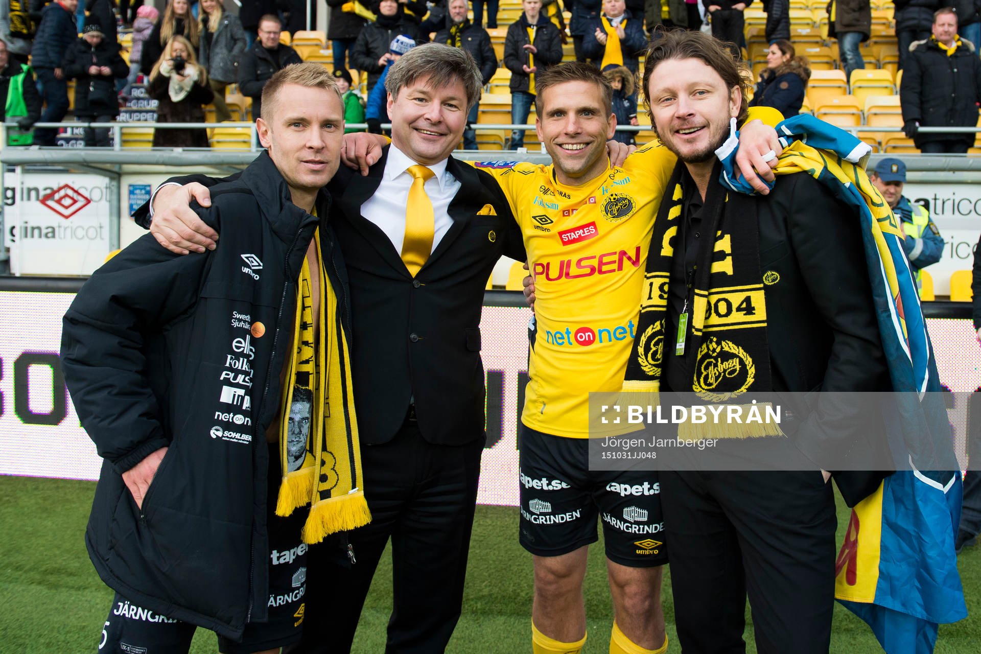 Elfsborgs Andreas Klarström, ordförande Bo Johansson,