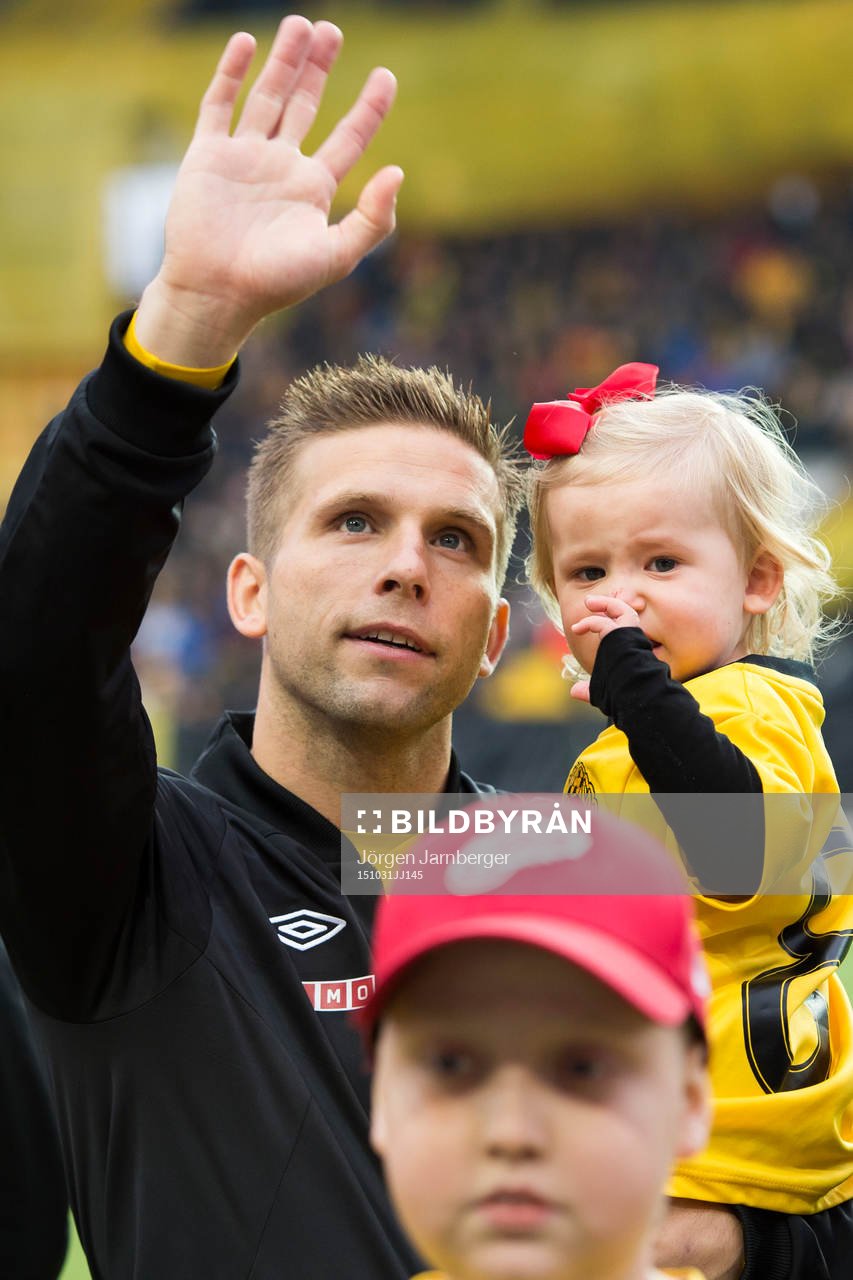 Elfsborgs Anders Svensson med barnen