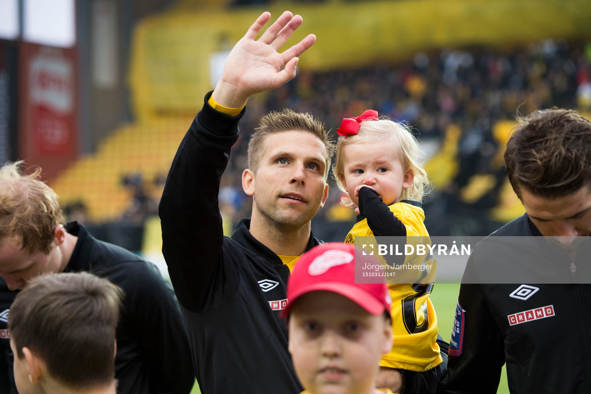 Elfsborgs Anders Svensson med barnen