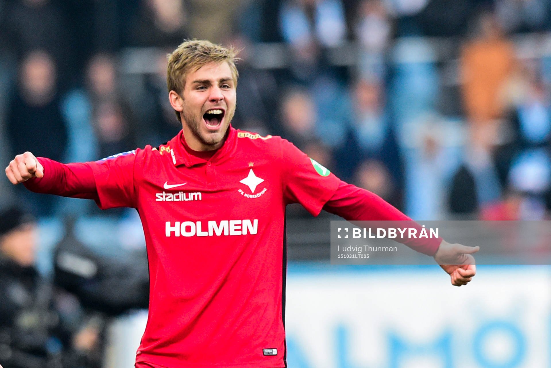 Norrköpings Christoffer Nyman jublar