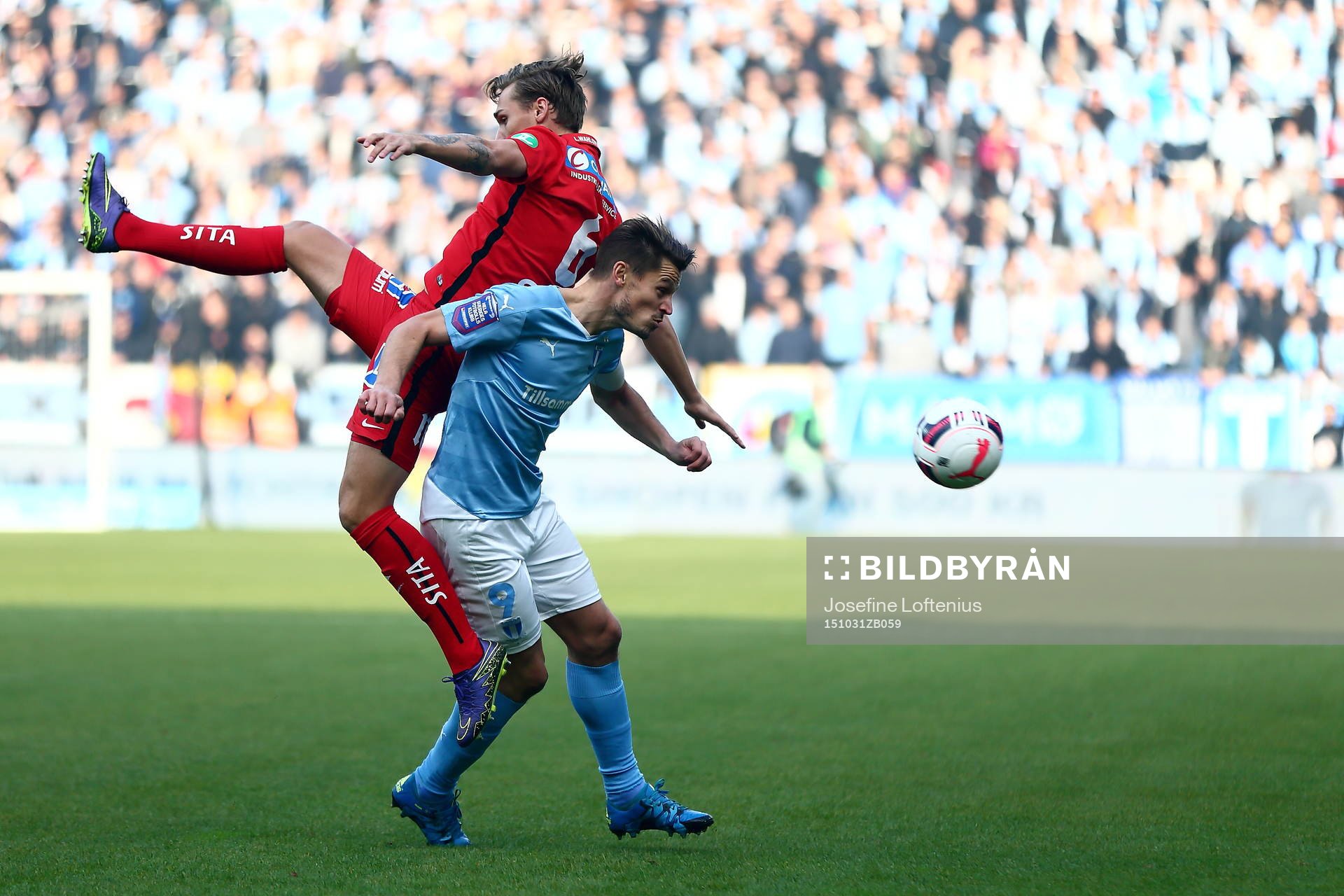 Malmö FFs Markus Rosenberg och Norrköpings Linus Wahlqvist