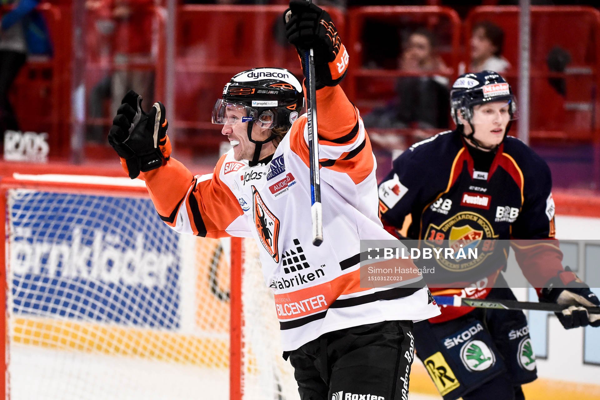 Karlskronas Jesper Olofsson jublar