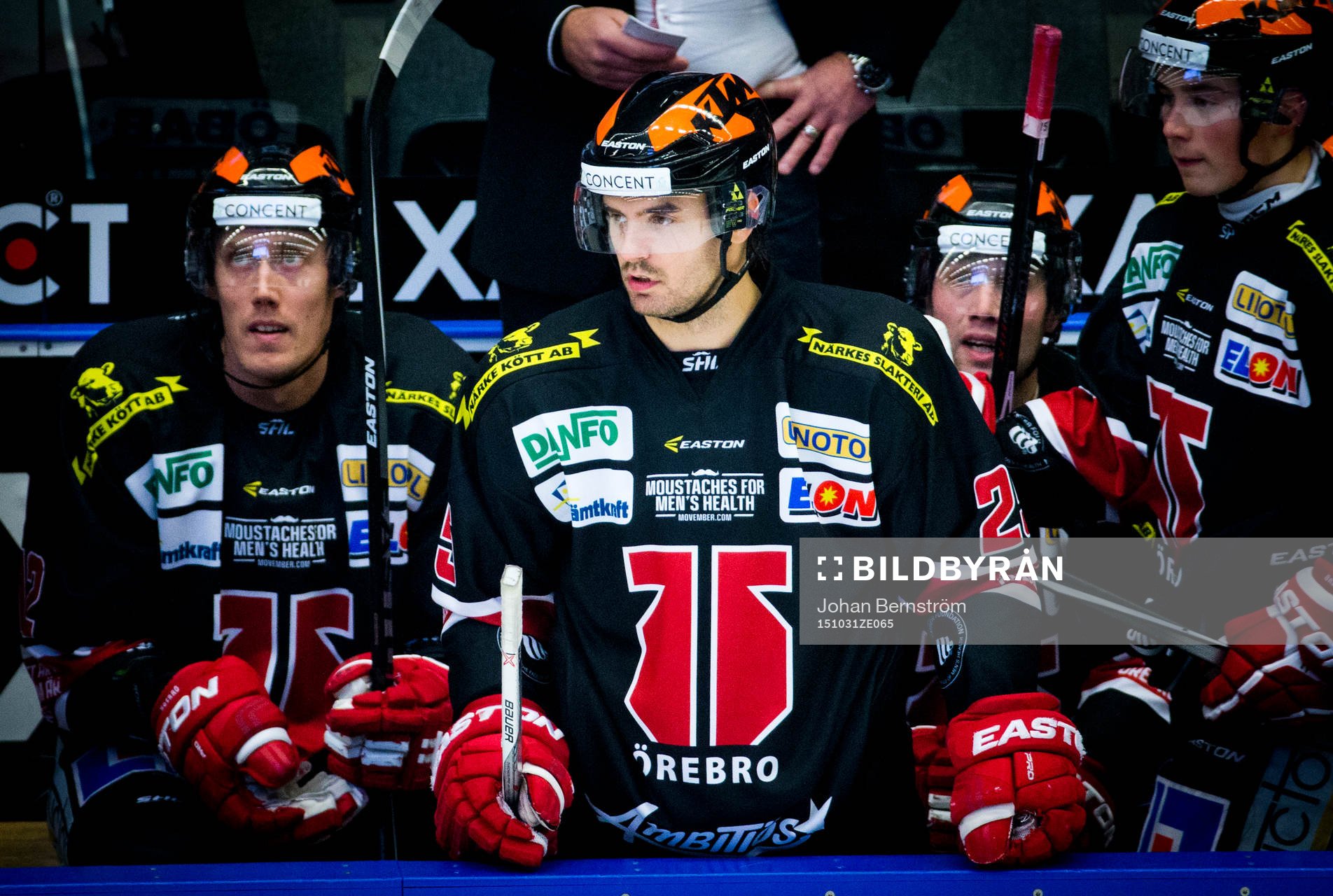 Örebros Martin Johansson med movember mustach