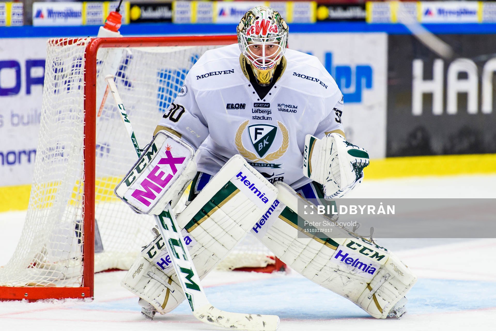 Färjestads målvakt Lars Haugen