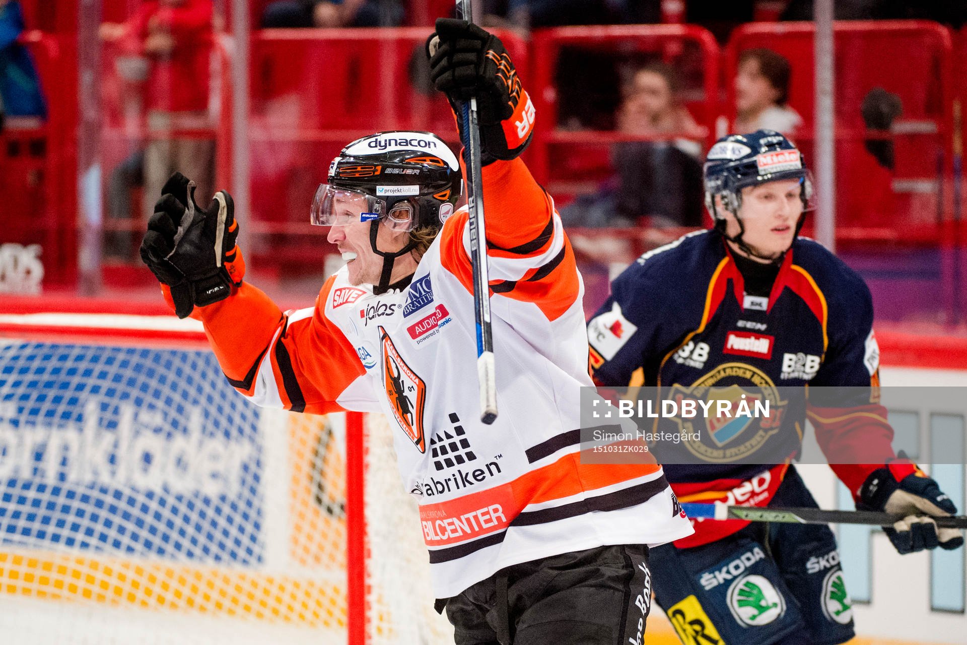 Karlskronas Jesper Olofsson jublar