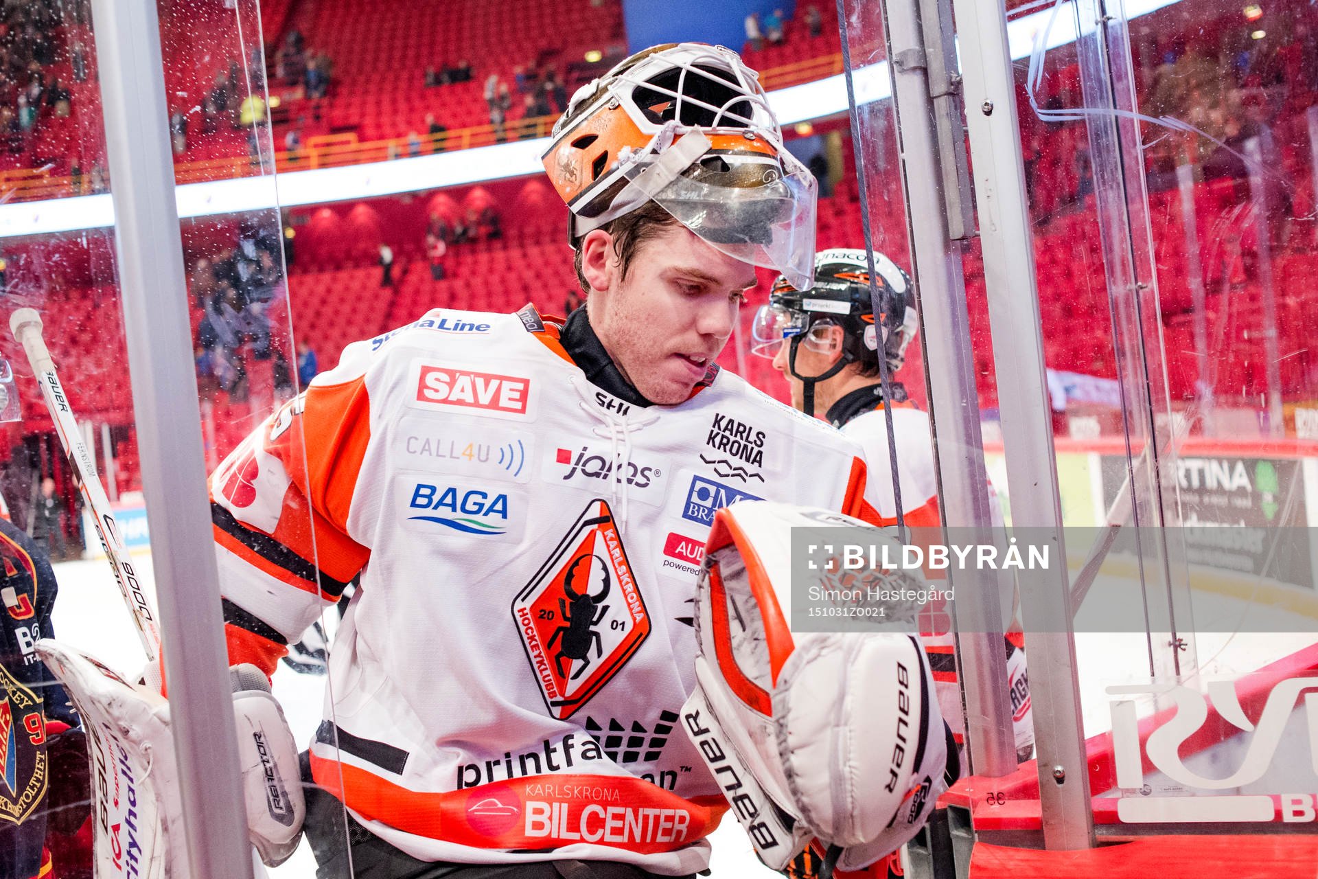 Karlskronas målvakt Linus Fernström