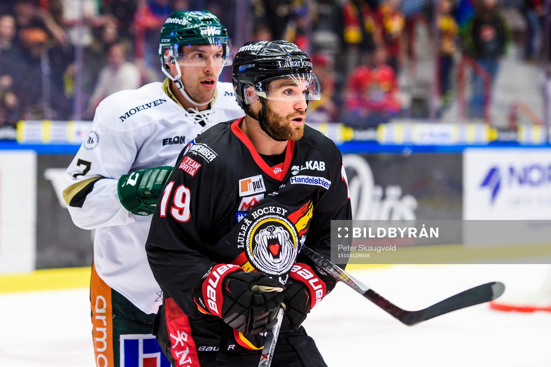 Luleås Jacob Lagacé och Färjestads Jonas Holös
