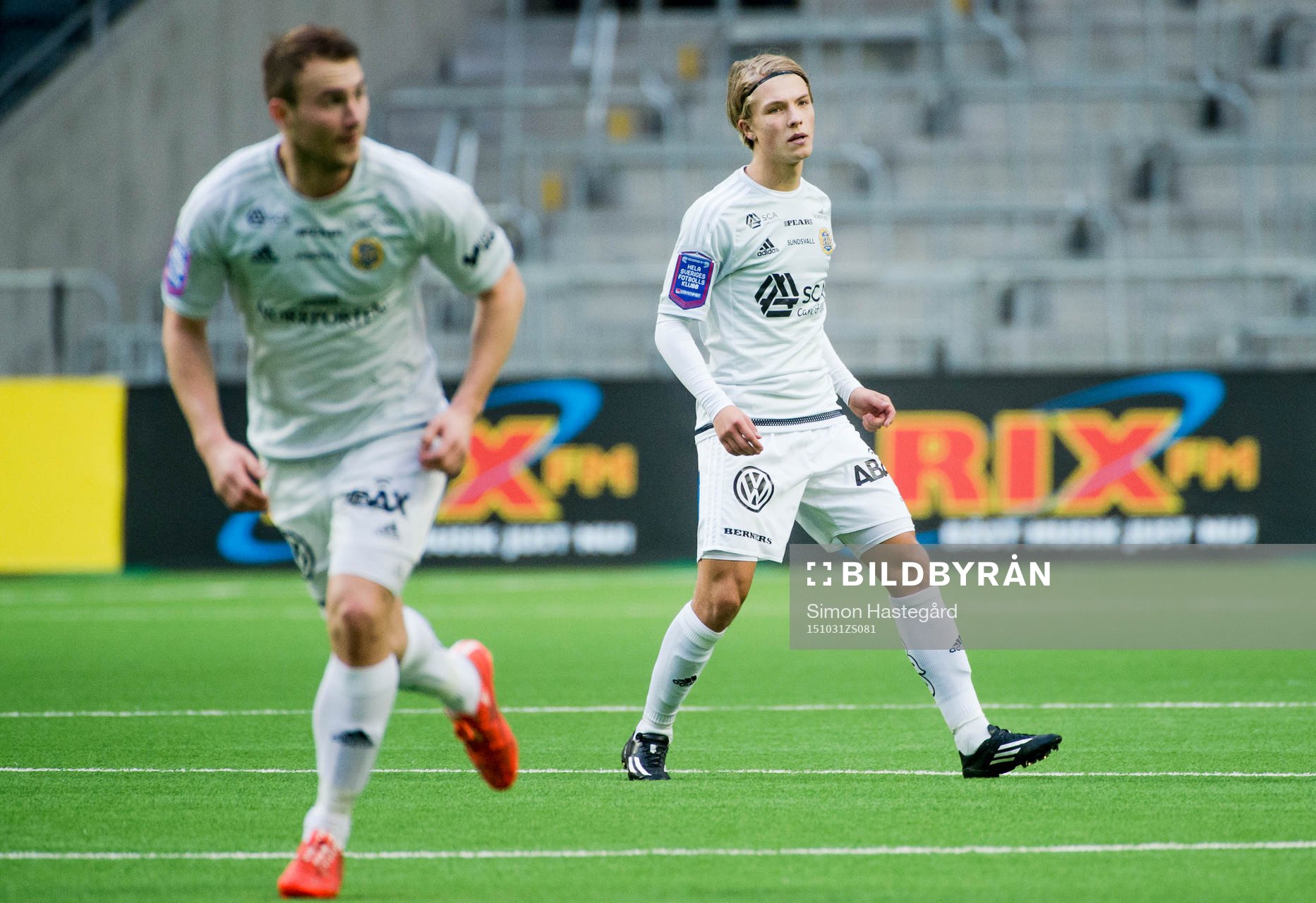 Sundsvalls Rúnar Már Sigurjónsson och Erik Granat