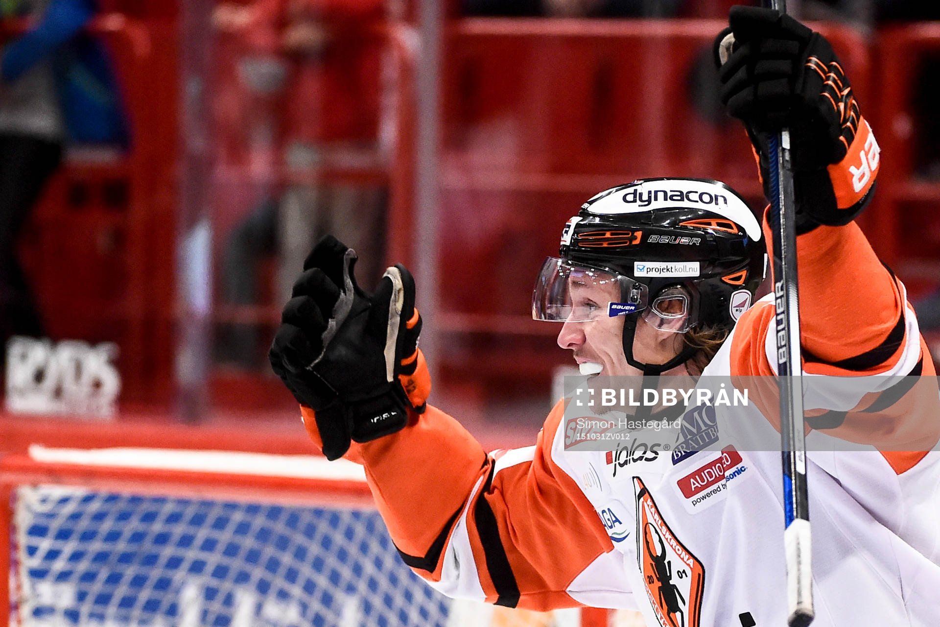 Karlskronas Jesper Olofsson jublar