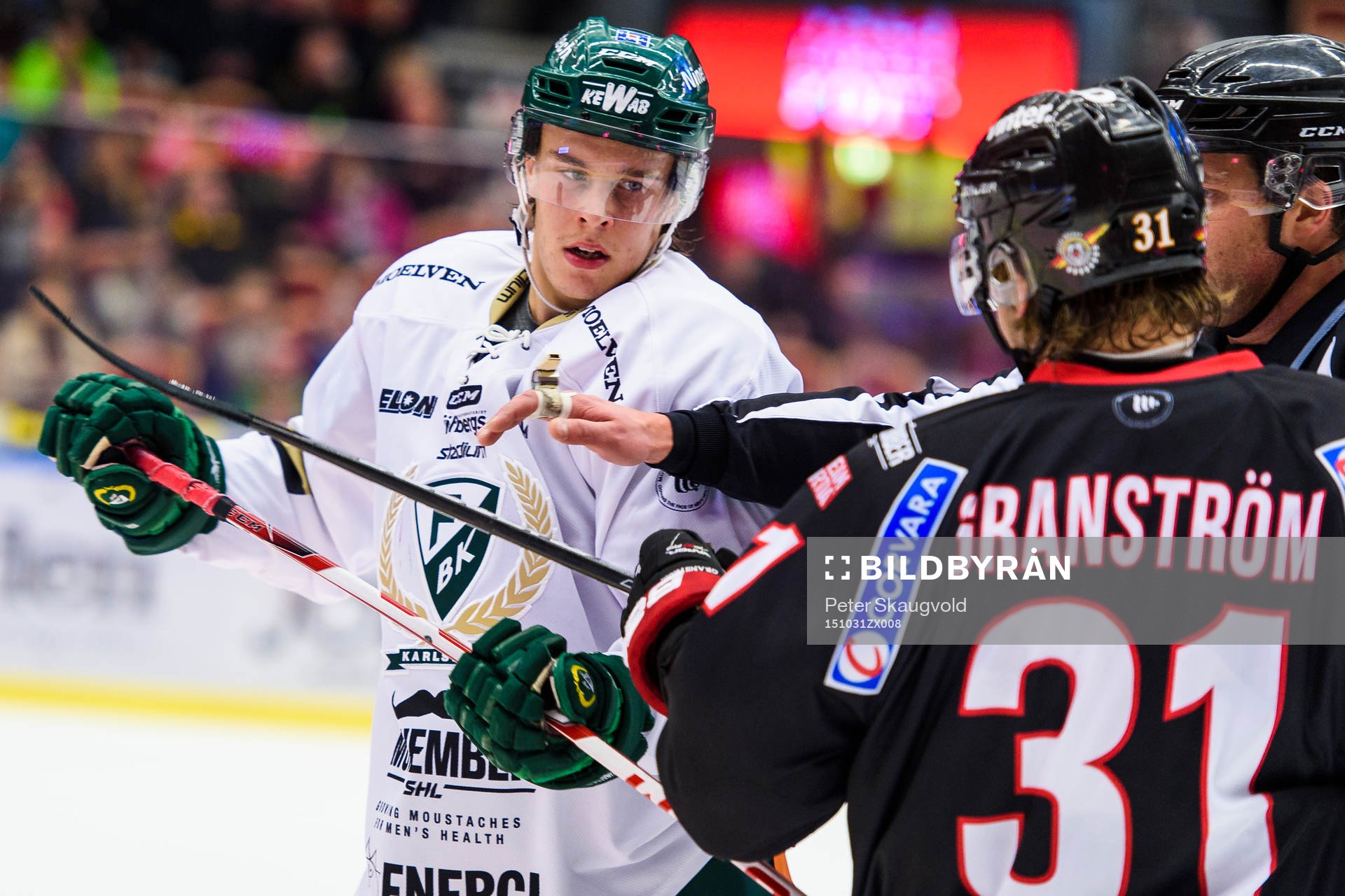 Färjestads Joakim Nygård och Luleås Jonathan Granström
