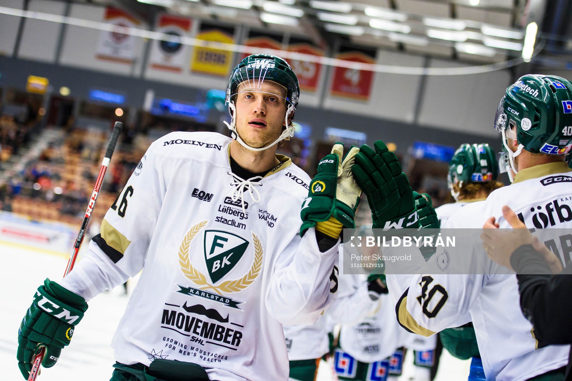Färjestads Johan Ryno jublar