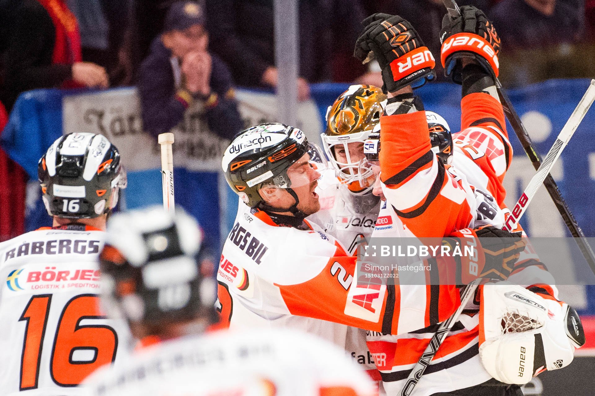 Karlskronas målvakt Linus Fernström och Robin Gartner