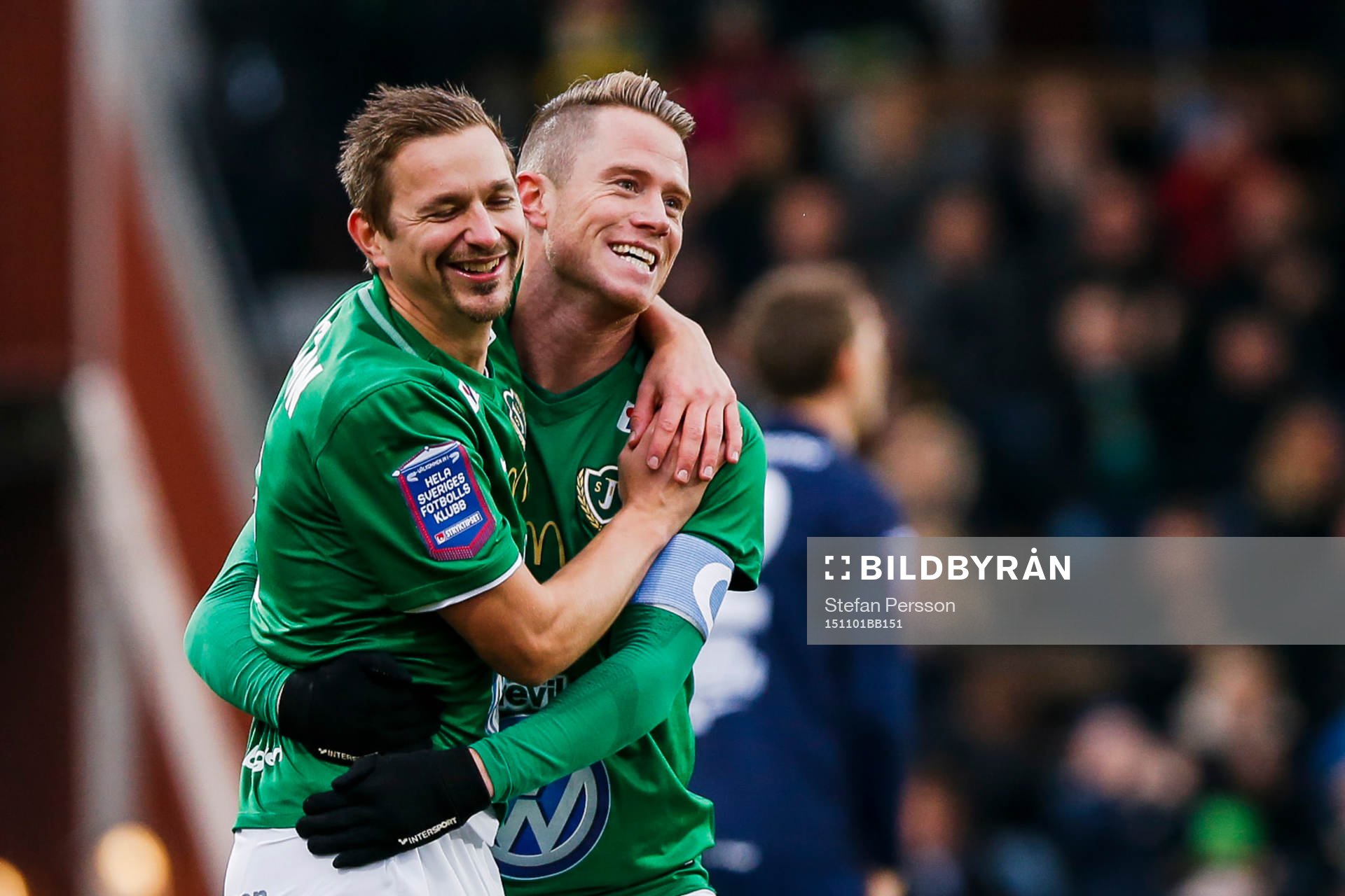 Jönköpings Fredrik Olsson och Tommy Thelin jublar
