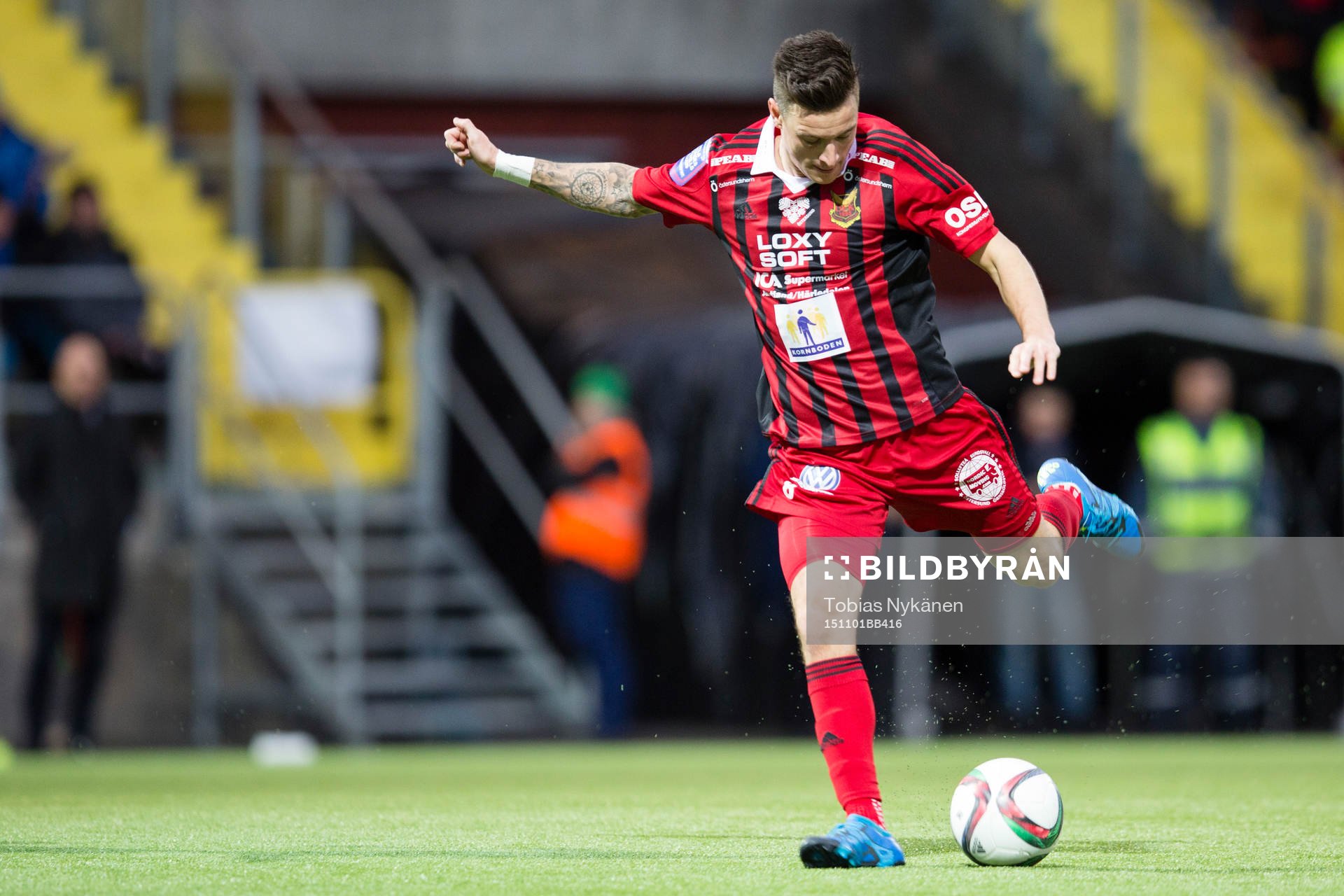 Östersunds Jamie Hopcutt gör 1-0 målet