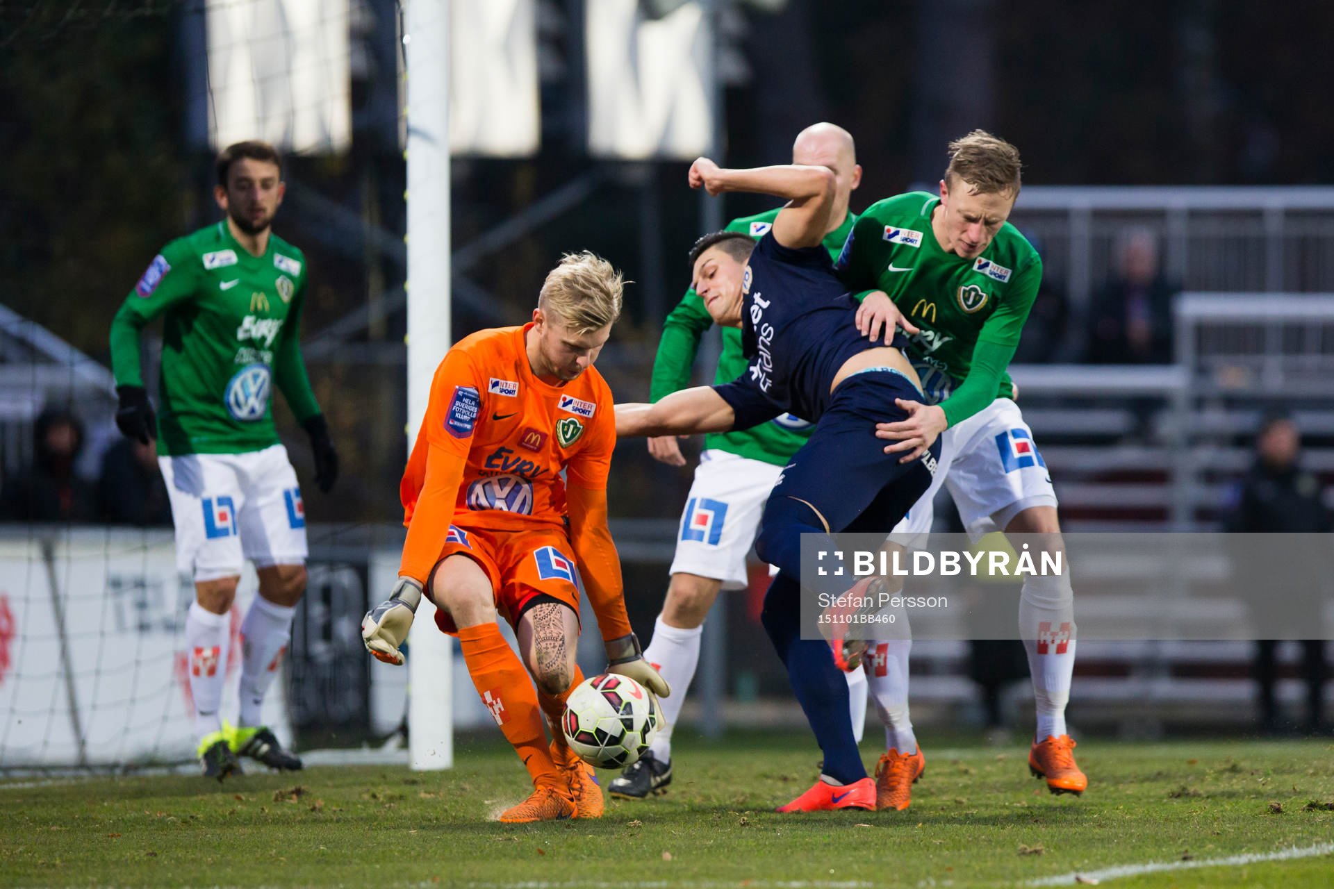 Jönköpings målvakt Anton Cajtoft och Jönköpings Joakim