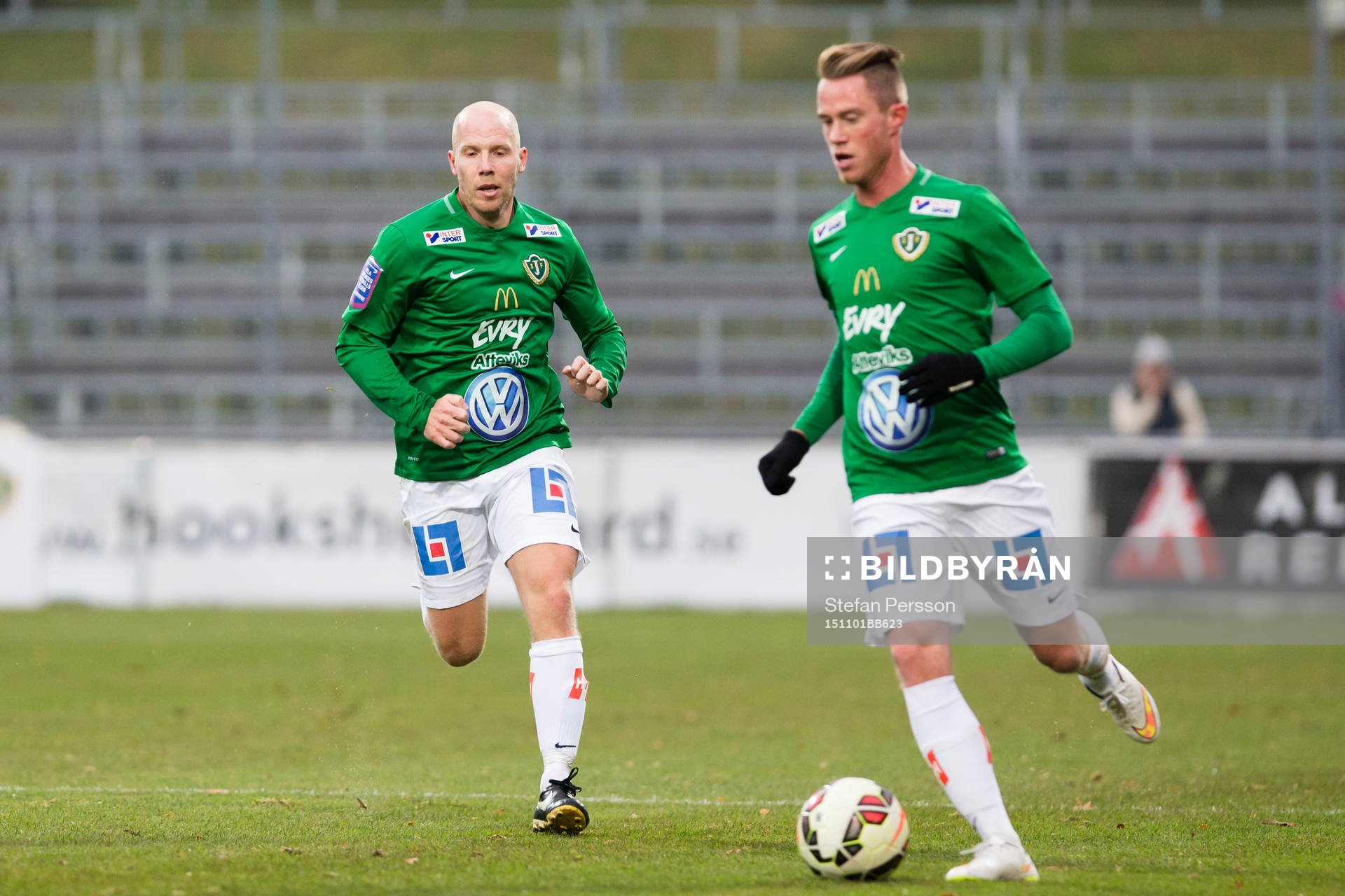 Jönköpings Viktor Rönneklev och Tommy Thelin