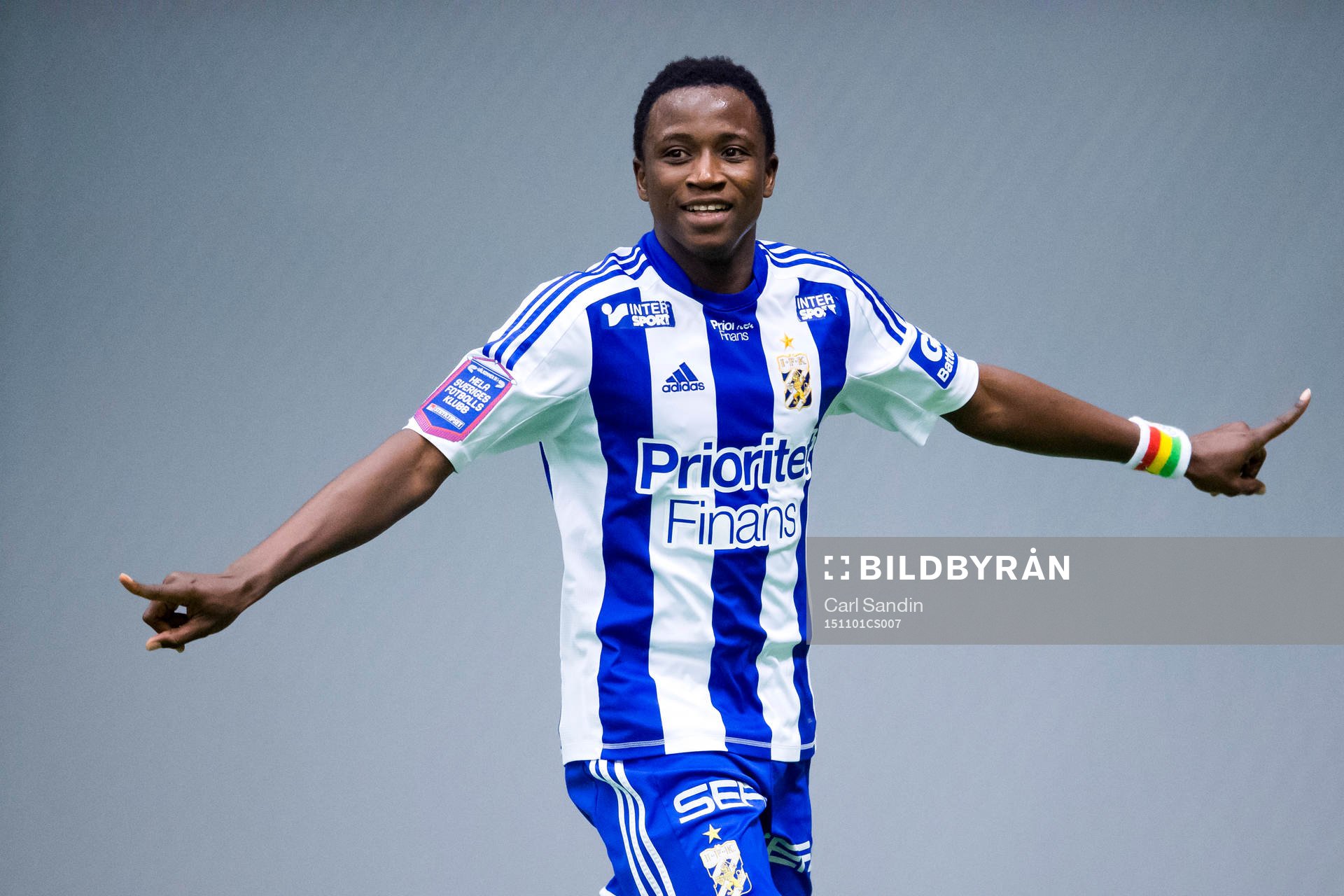 IFK Göteborgs Prosper Kasim jublar