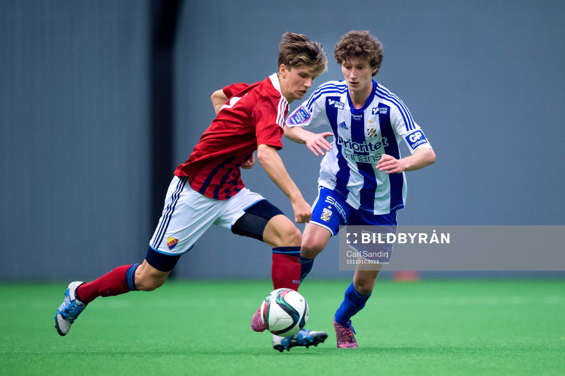 Djurgårdens Samuel Holm och IFK Göteborgs Jakob Bergman