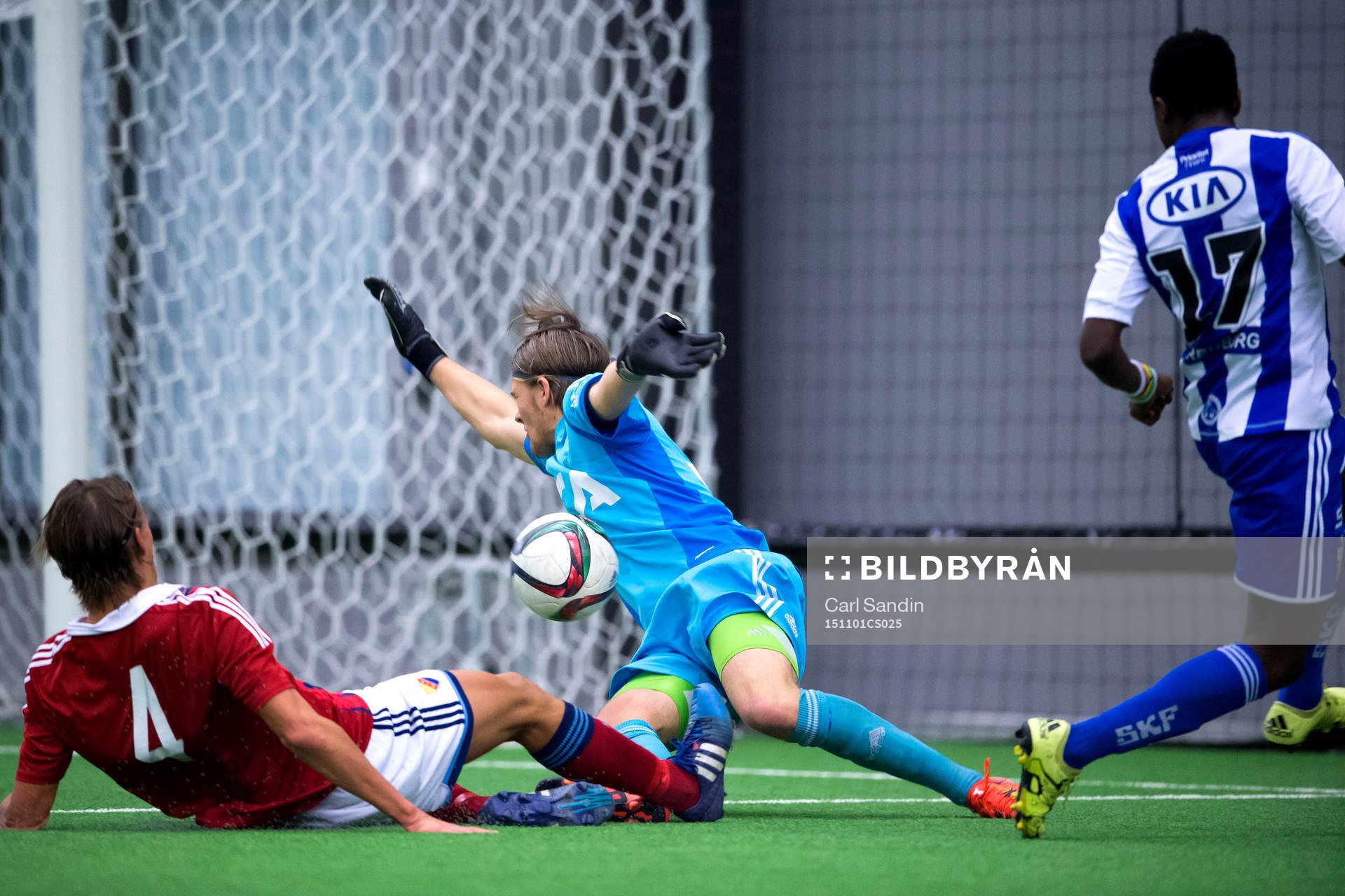 IFK Göteborgs Prosper Kasim gör 3-0 bakom Djurgårdens