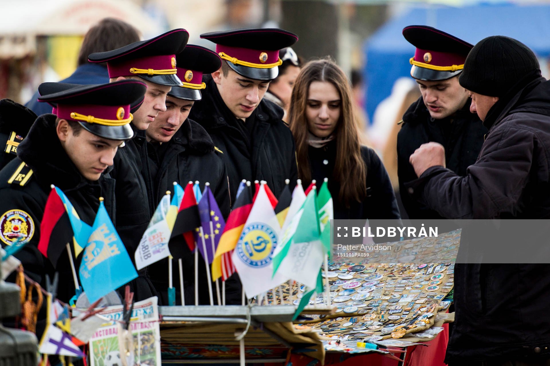 Ukrainsk militär en söndagseftermiddag