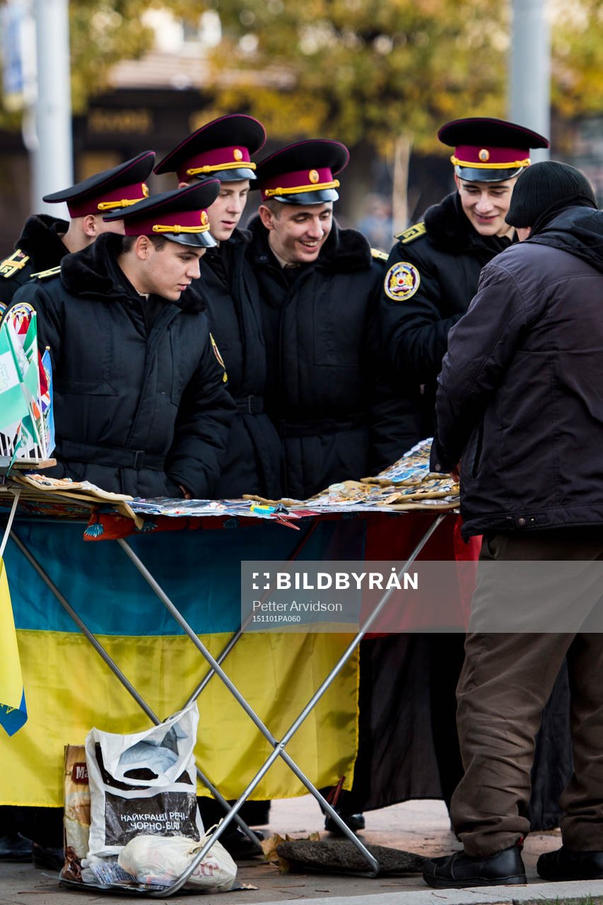 Ukrainsk militär en söndagseftermiddag