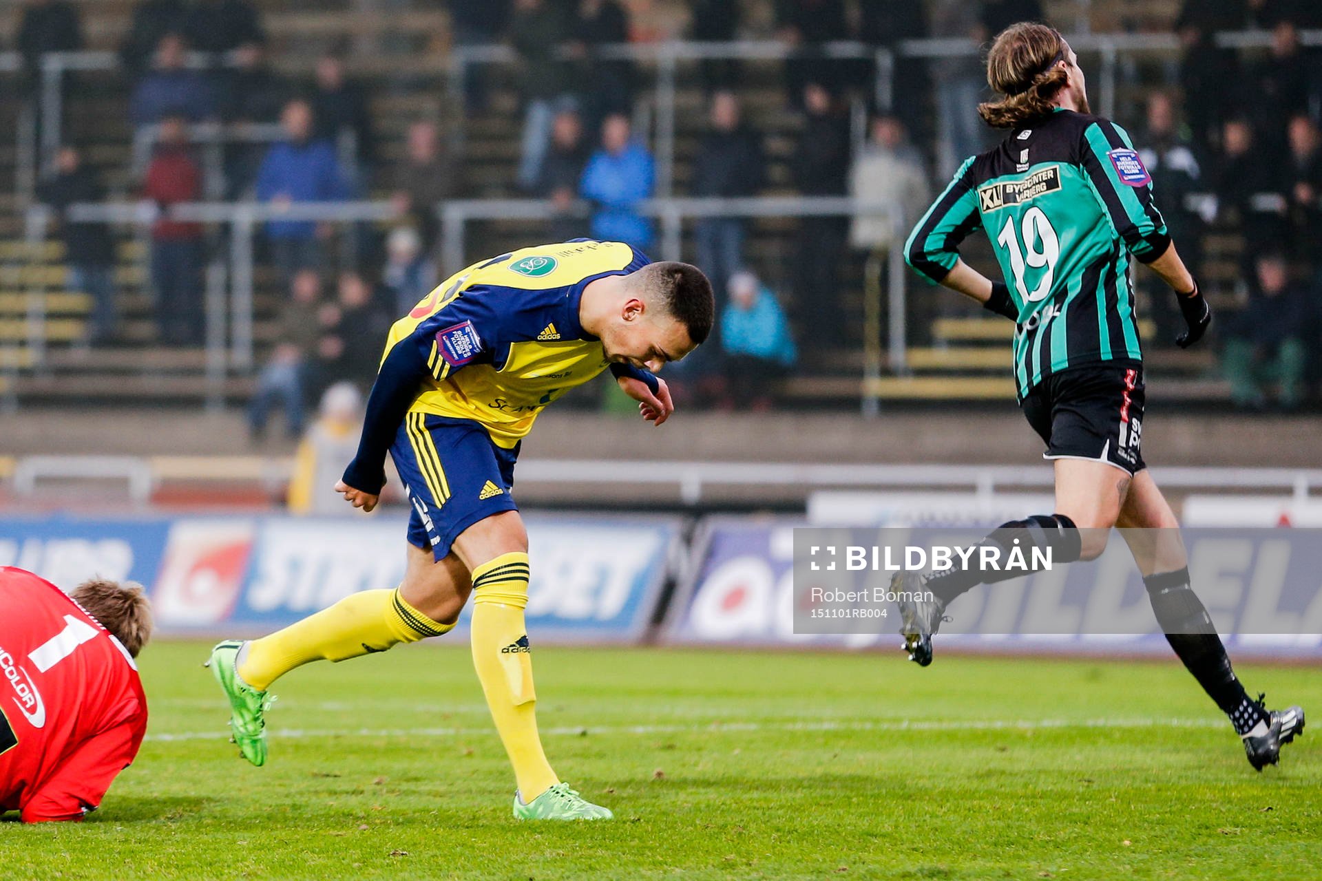 Ängelholms målvakt Oscar Berglund och Dennis