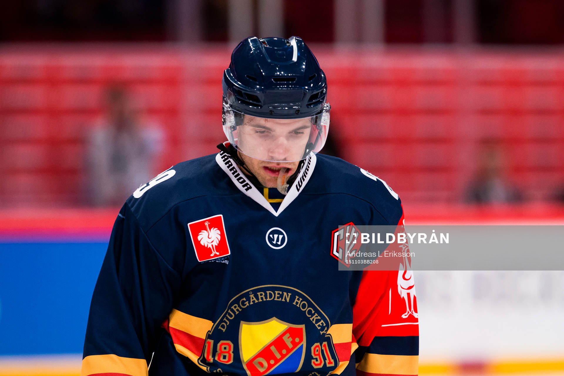 Djurgårdens Matt Anderson ser deppig ut