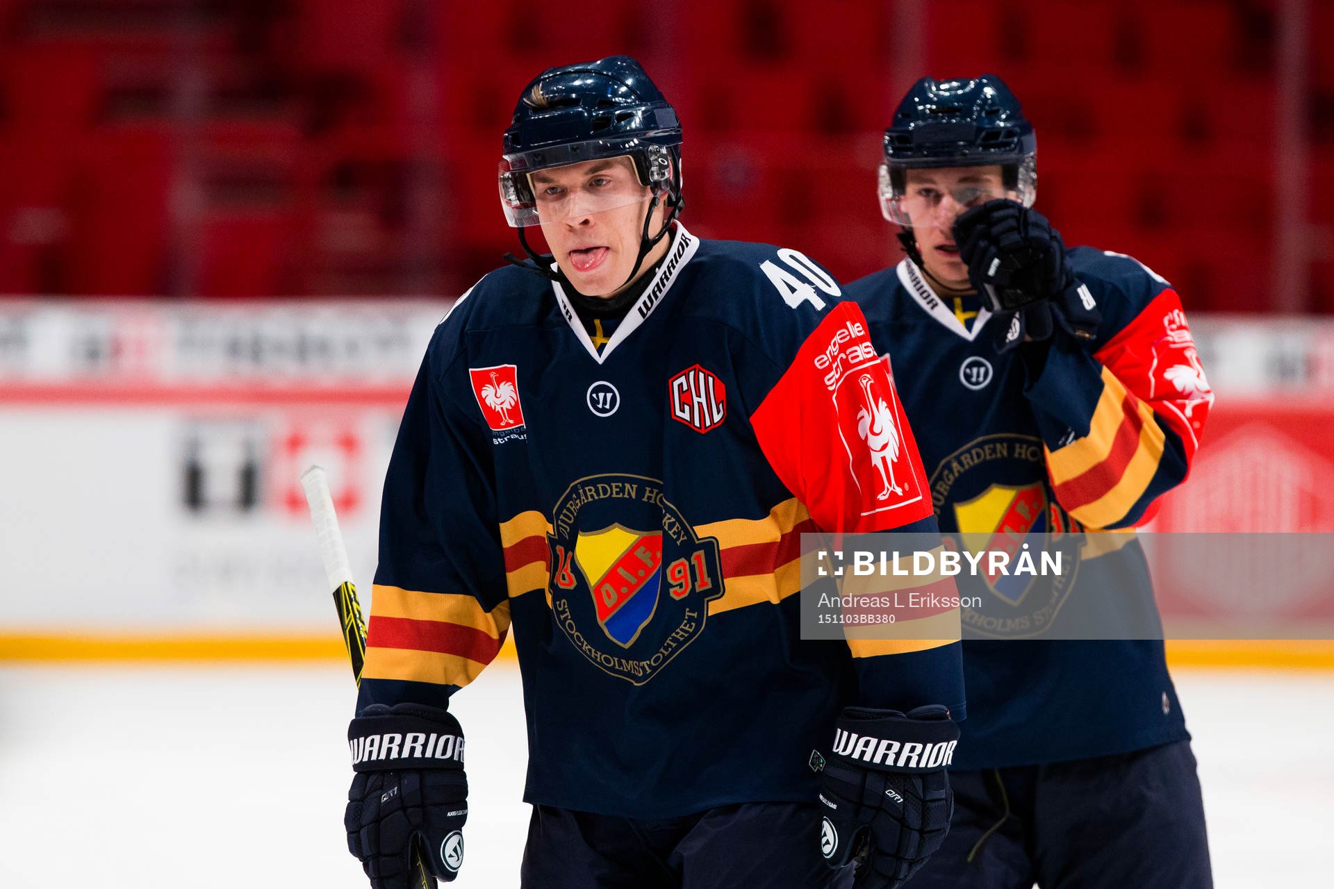 Djurgårdens Tomi Sallinen och David Rundqvist ser deppiga