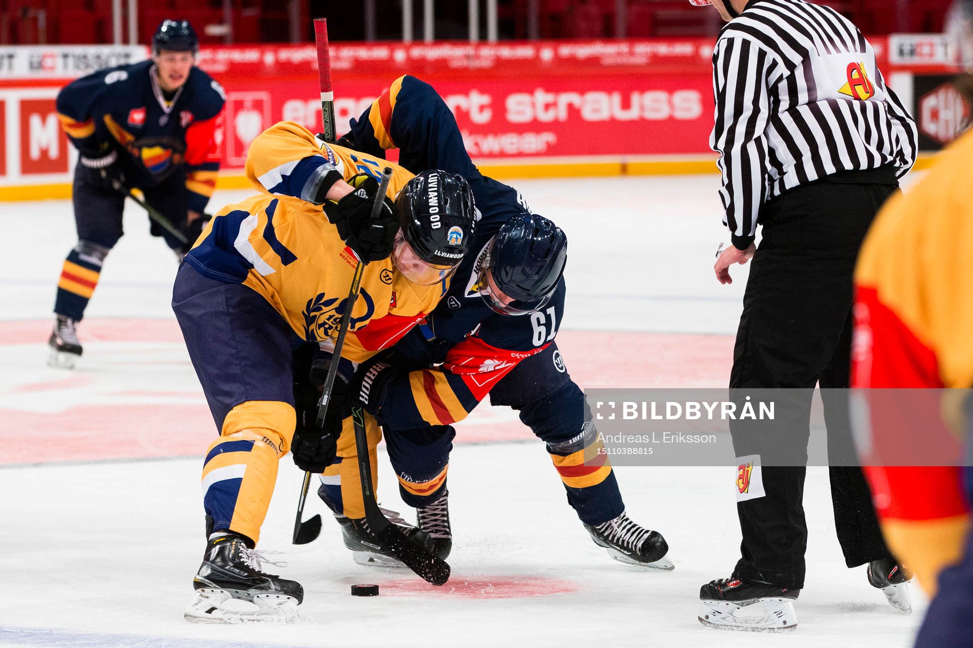 Lukko Raumas Turo Asplund tekar mot Djurgårdens Markus