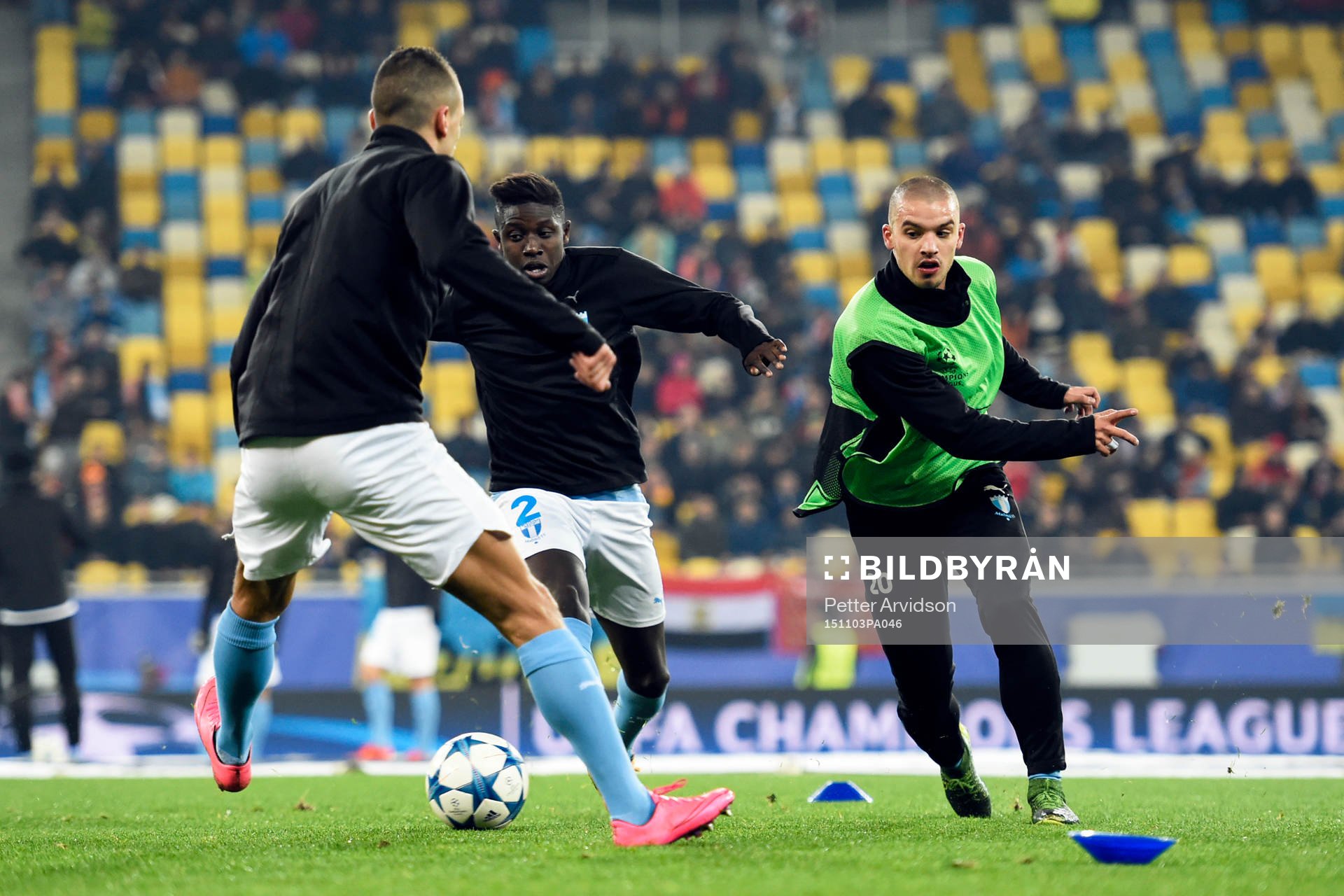 Malmö FFs Pa Konate och Vladimir Rodic