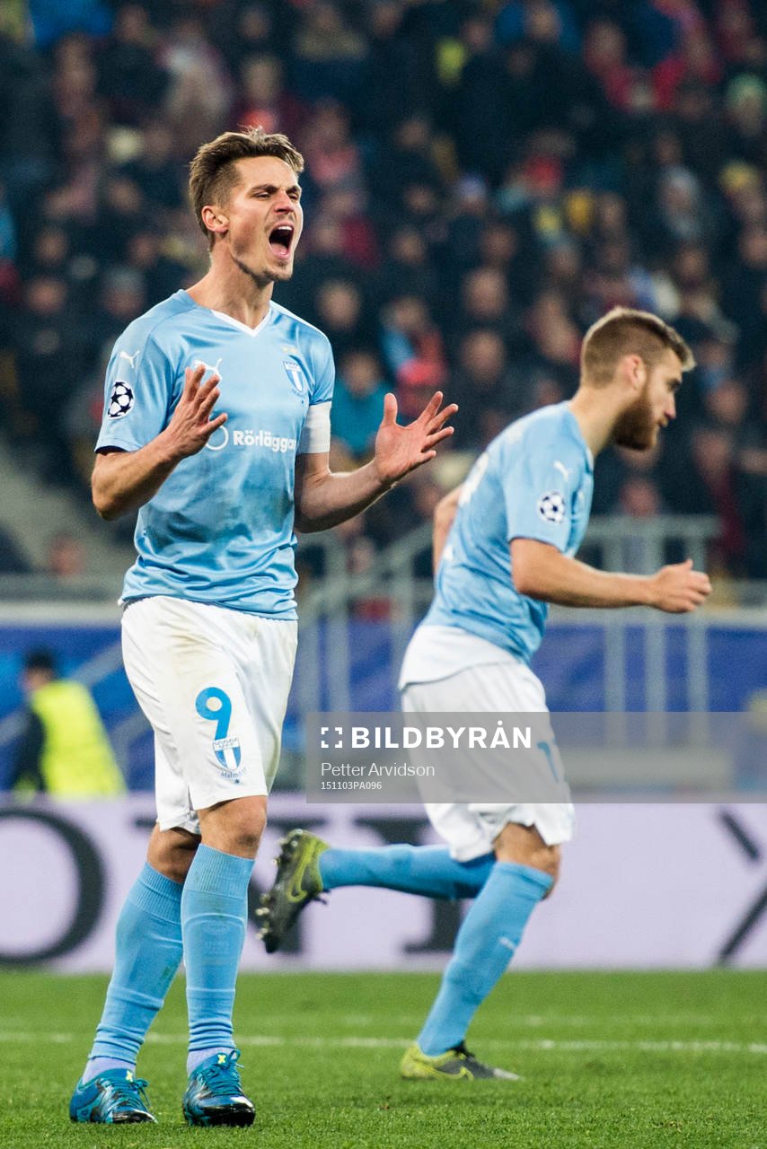 Malmö FFs Markus Rosenberg deppar