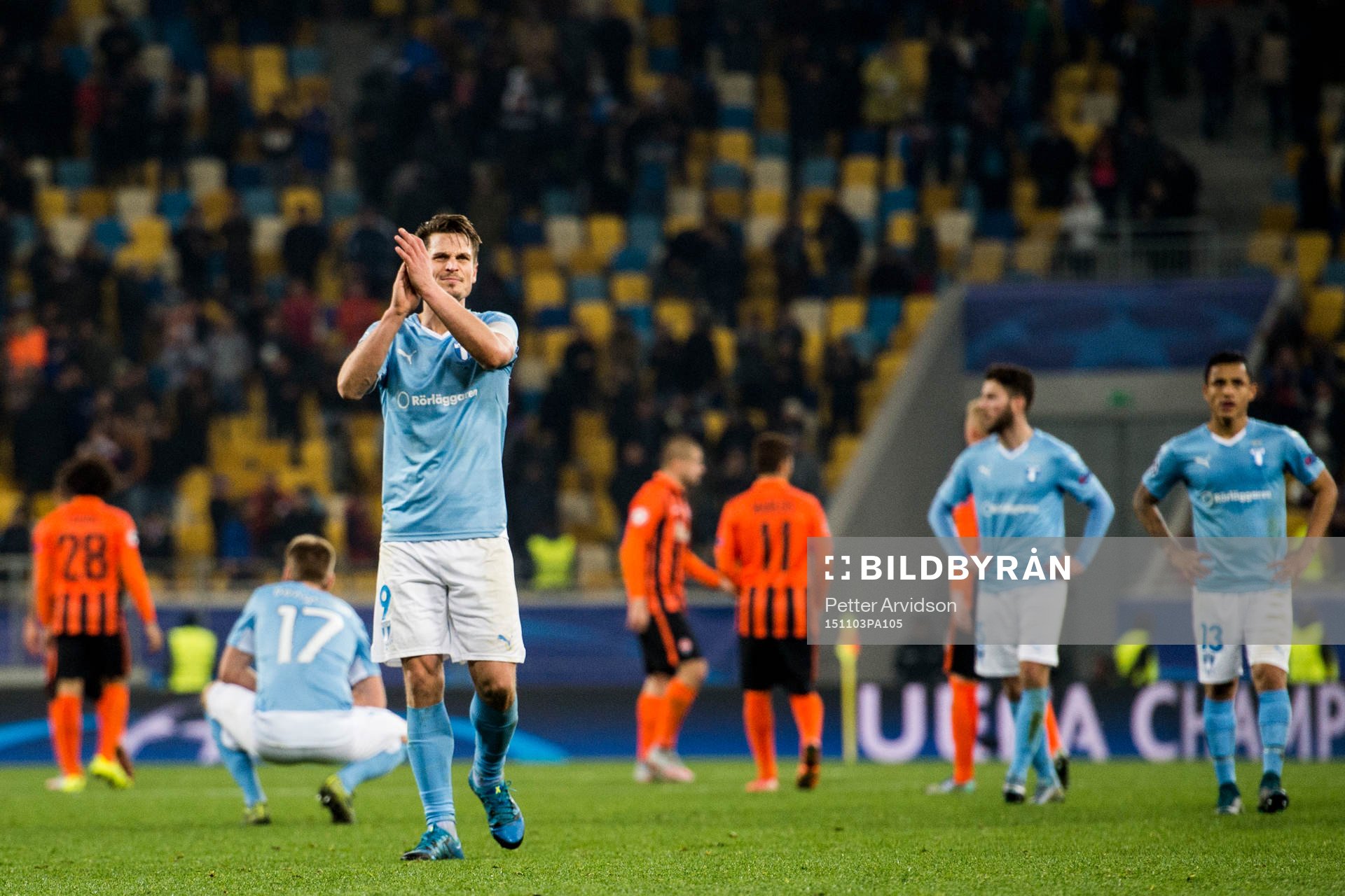 Malmö FFs Markus Rosenberg deppar
