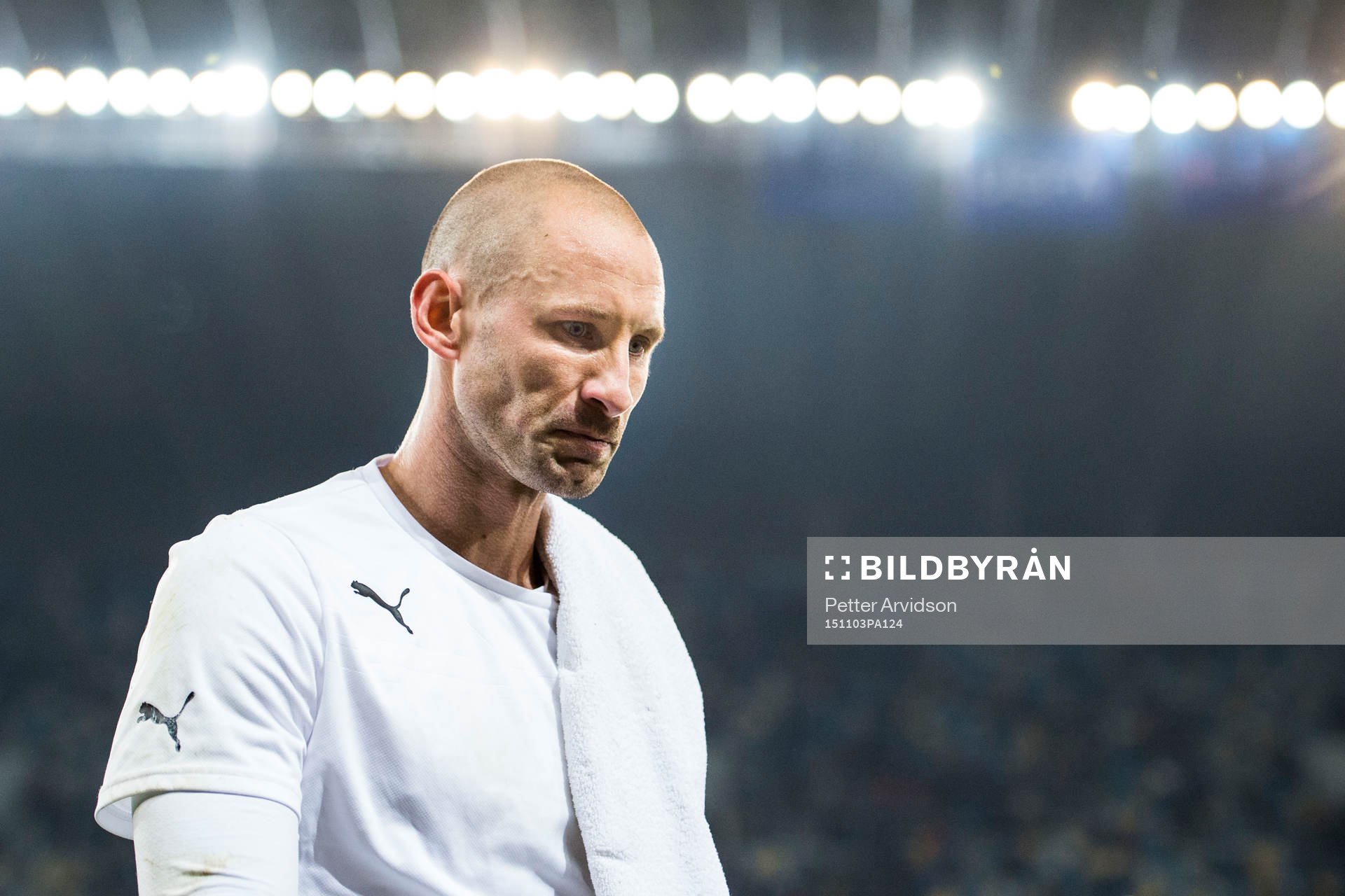 Malmö FFs målvakt Johan Wiland deppar