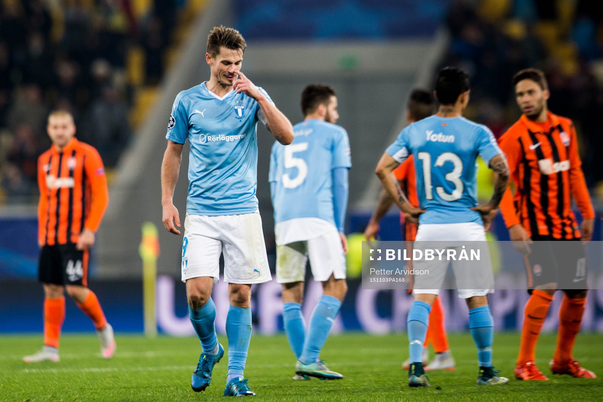 Malmö FFs Markus Rosenberg deppar